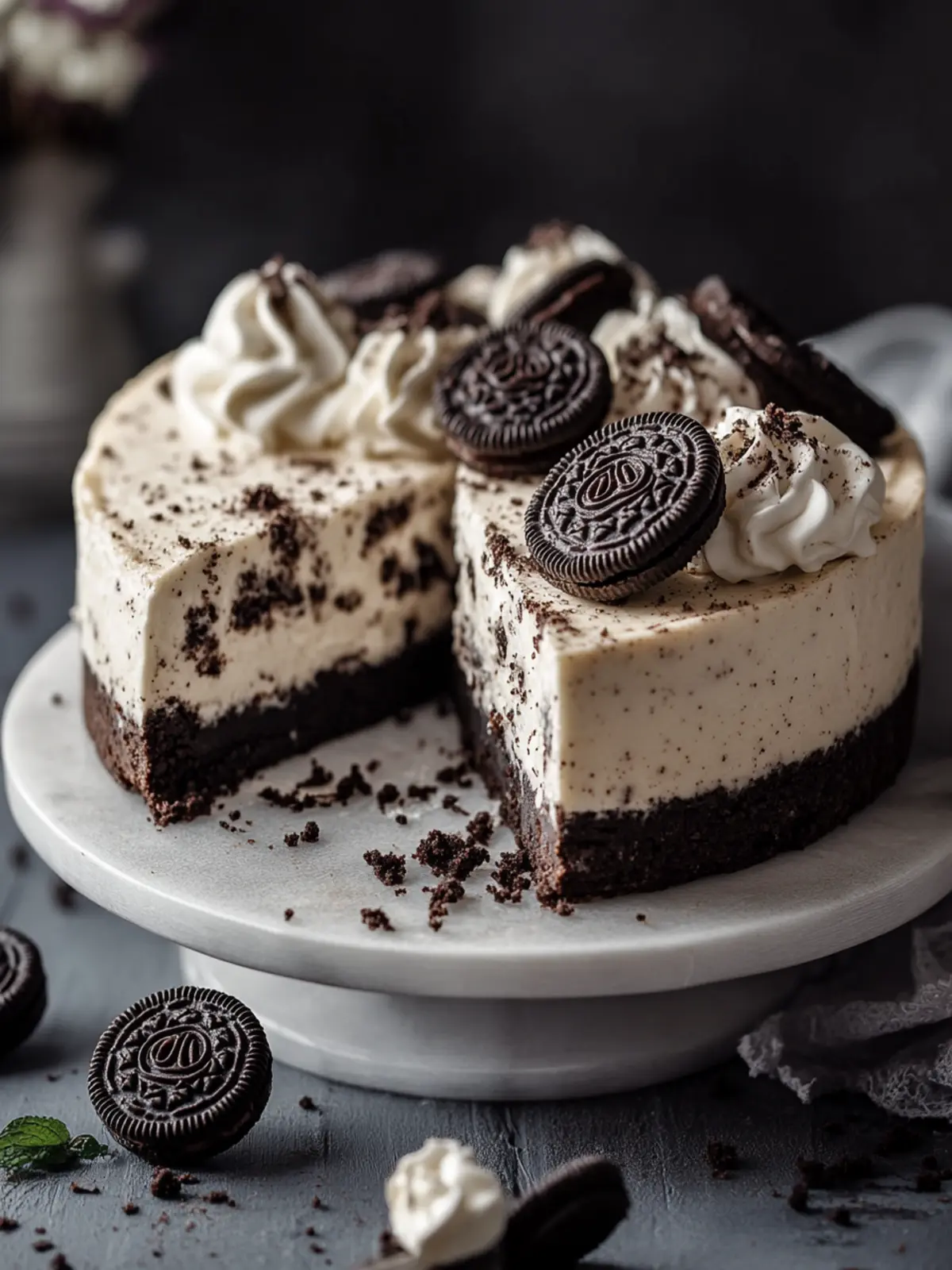 No-Bake Oreo Käsekuchen: Das köstliche Dessert ohne Backen 2 No-Bake Oreo Käsekuchen