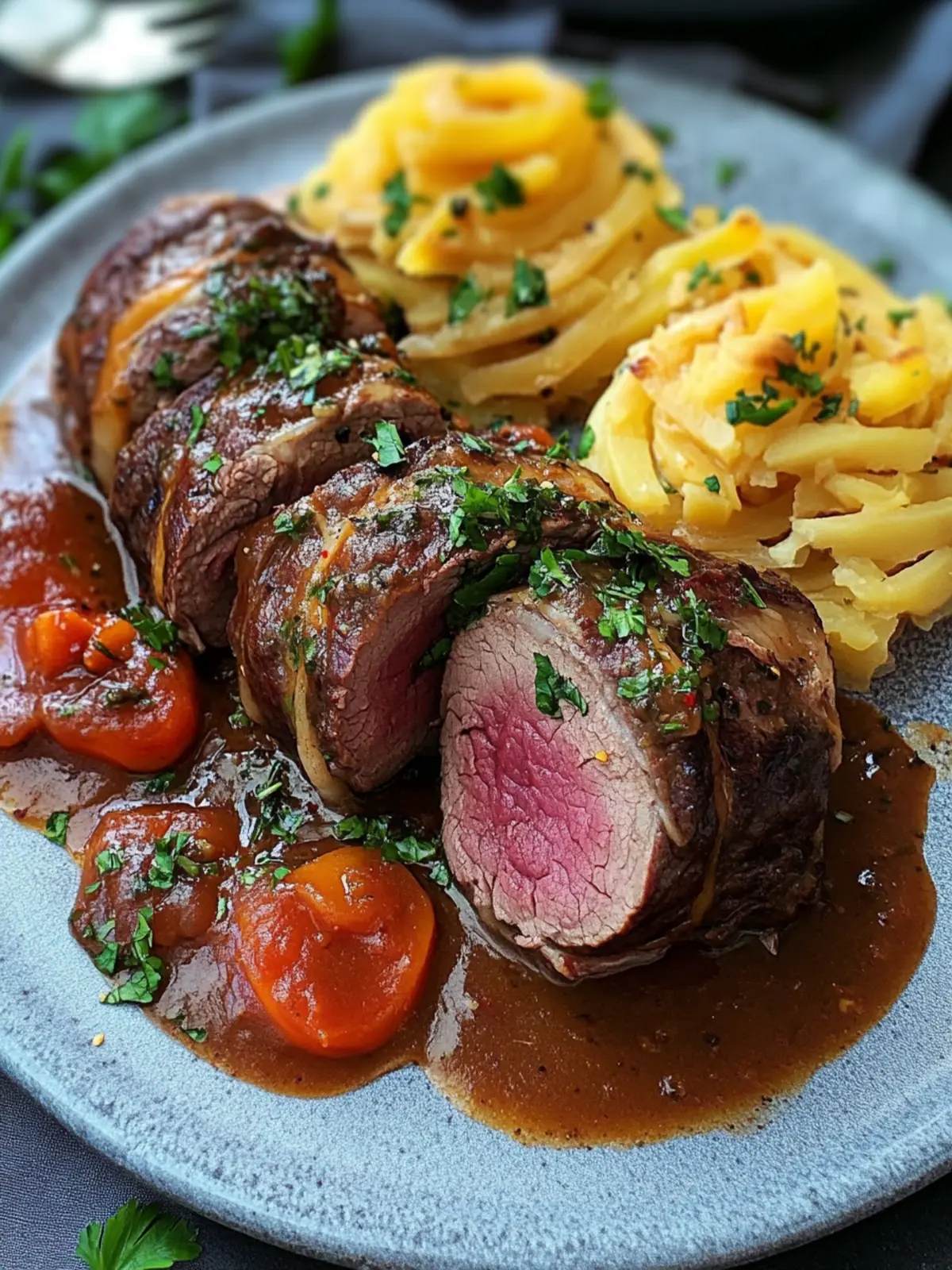 Classic Beef Roulades – Omas zarte Rinderrouladen einfach gemacht 4 Classic beef roulades – simple recipe for grandma's tender roulades
