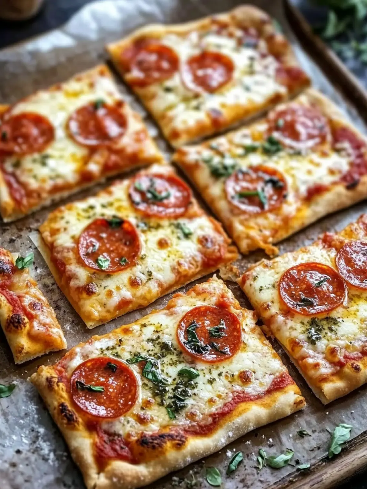 Blätterteig Pizza Quadrate: Festlicher Genuss für jeden Anlass 2 Blätterteig Pizza Quadrate