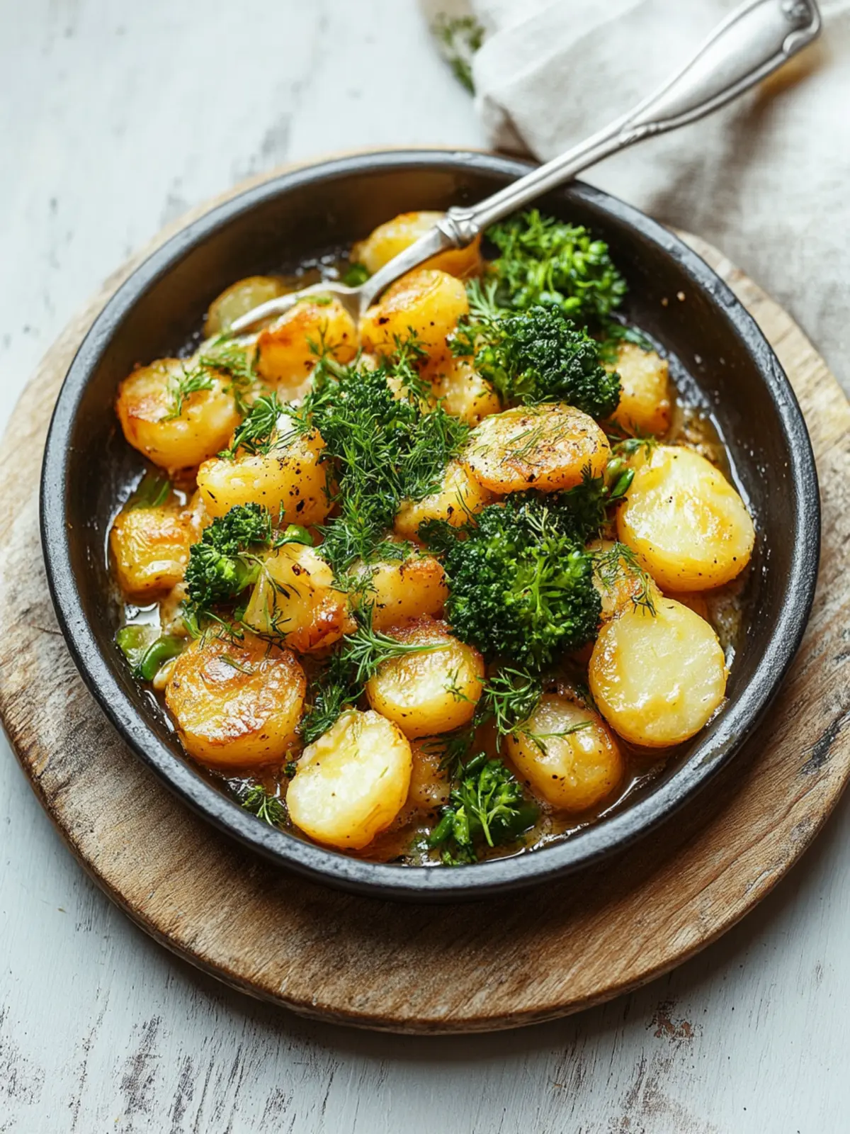 Cremige Brokkoli- und Kartoffelpfanne – Schnell und Lecker 4 Cremige Brokkoli- und Kartoffelpfanne - Schnelles Gericht