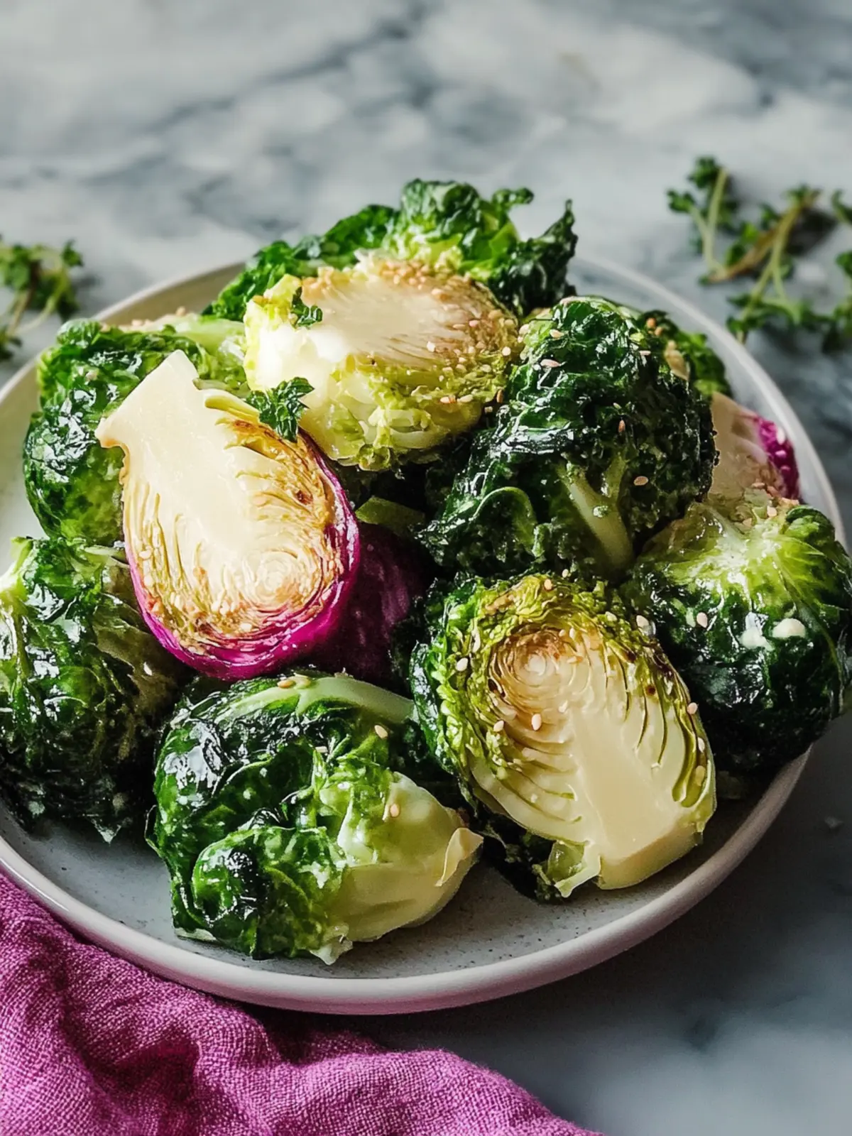 Gerösteter Knoblauchbutter-Rosenkohl – Ein unwiderstehlicher Genuss 2 Gerösteter Knoblauchbutter-Rosenkohl