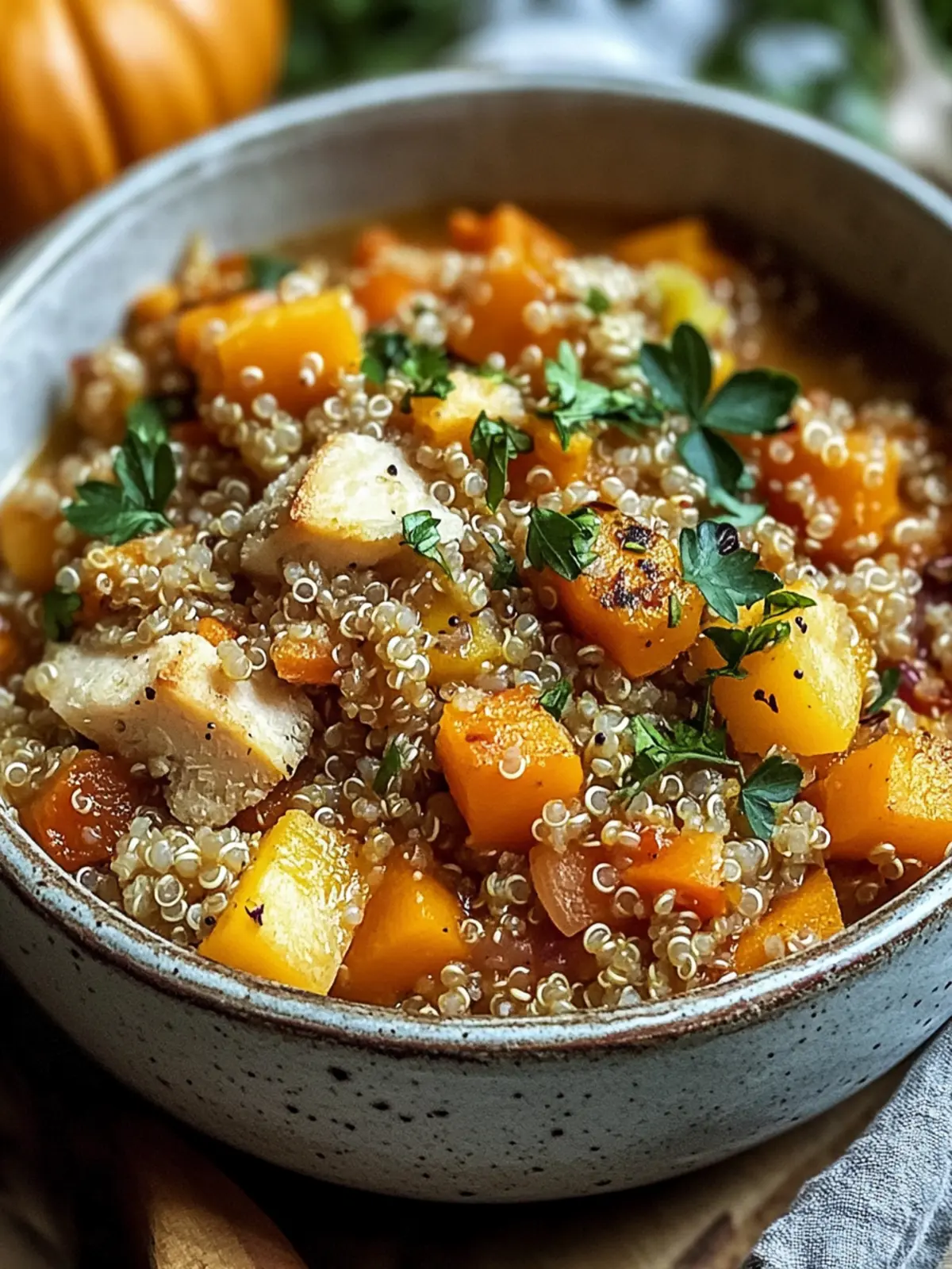 Hühnereintopf mit Quinoa und Kürbis für kuscheligen Herbstgenuss 5 Hühnereintopf mit Quinoa und Kürbis für den Herbstgenuss