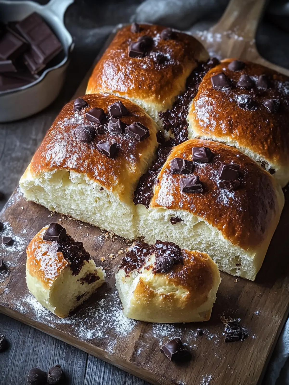 Fluffige und weiche Schokoladenbrötchen aus Hefeteig lieben! 3 Fluffy und weiche Schokoladenbrötchen aus Hefeteig