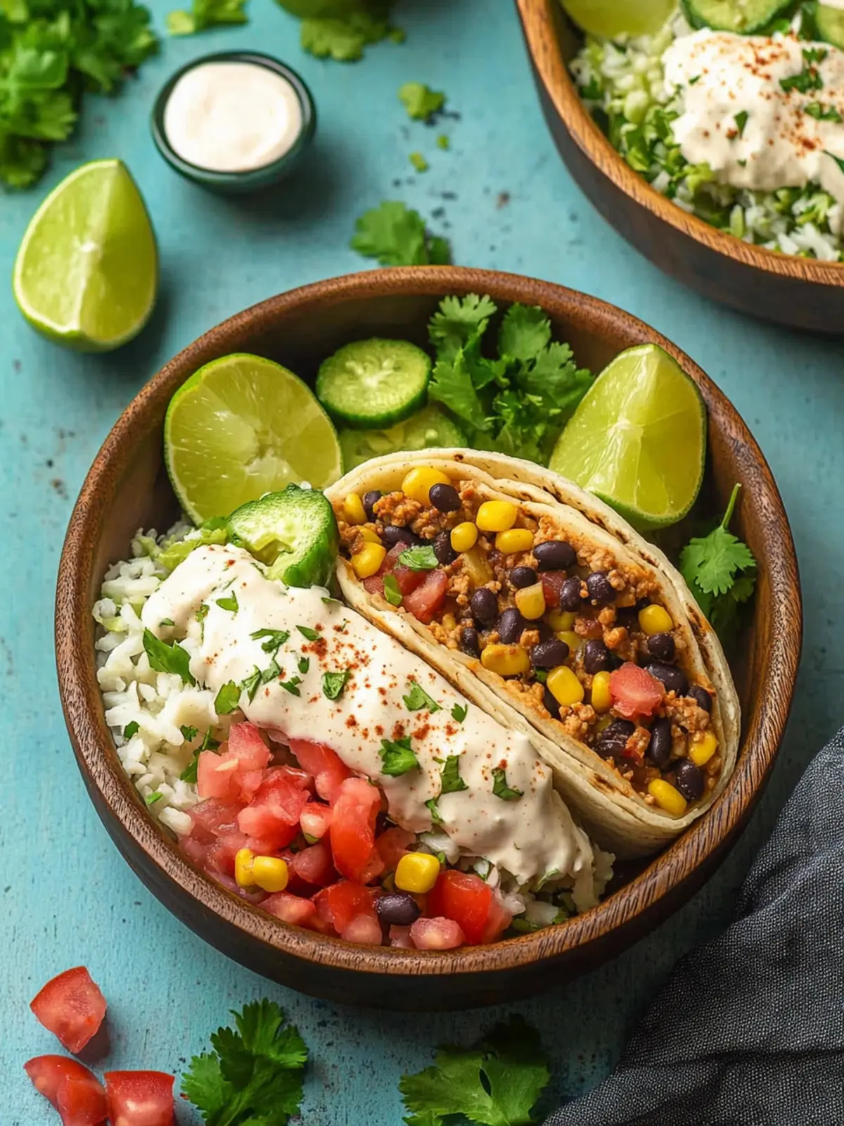 Vegane Burrito-Schalen: Schnell, gesund und super lecker 4 Vegane Burrito-Schalen