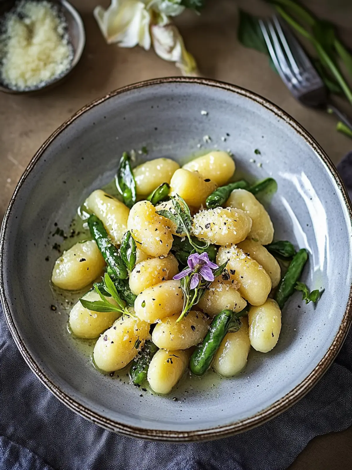 Gnocchi mit grünem Spargel – Schnelles, cremiges Genussrezept 4 Gnocchi mit grünem Spargel