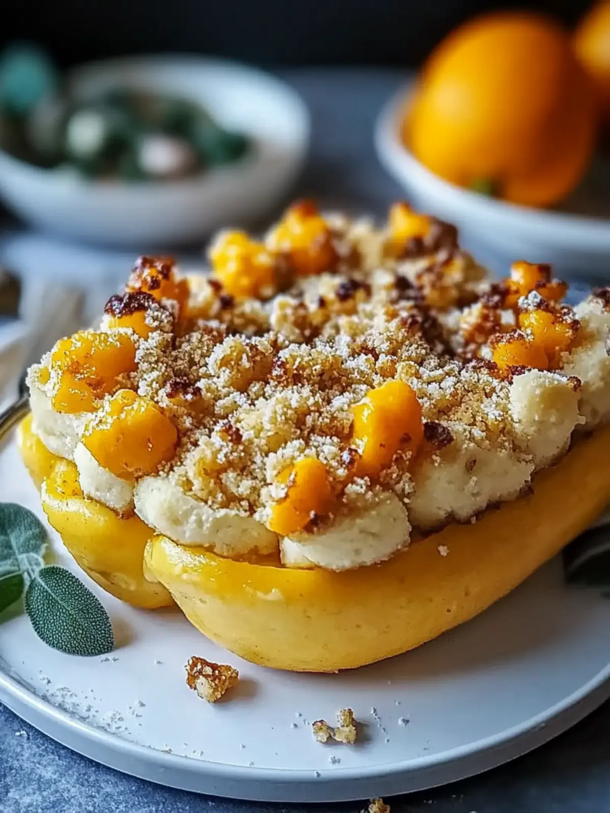 Köstlicher gefüllter Butternusskürbis für kreative Küchenchefs 2 Gefüllter Butternusskürbis