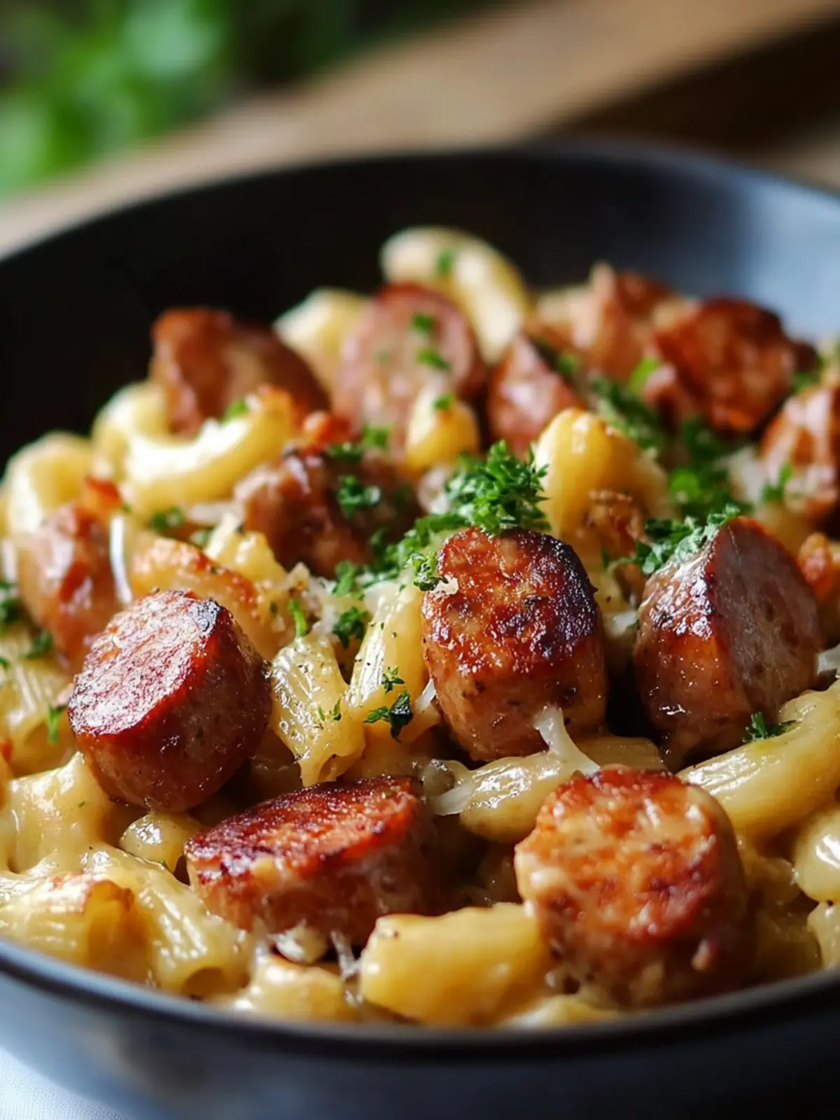 Einfache One Pot Rindfleisch Kielbasa Mac und Käse Liebe 2 Einfache One Pot Rindfleisch Kielbasa Mac und Käse Abendessen