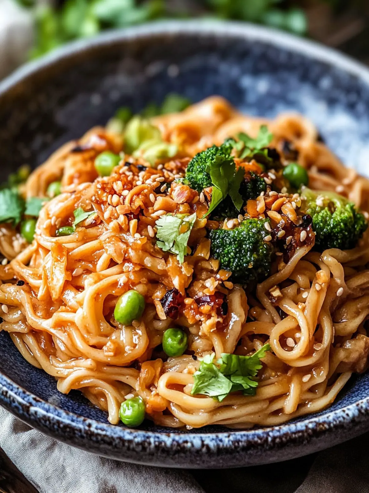 Schnelle asiatische Nudeln mit Erdnusssauce für jeden Tag 2 Schnelle asiatische Nudeln mit Erdnusssauce