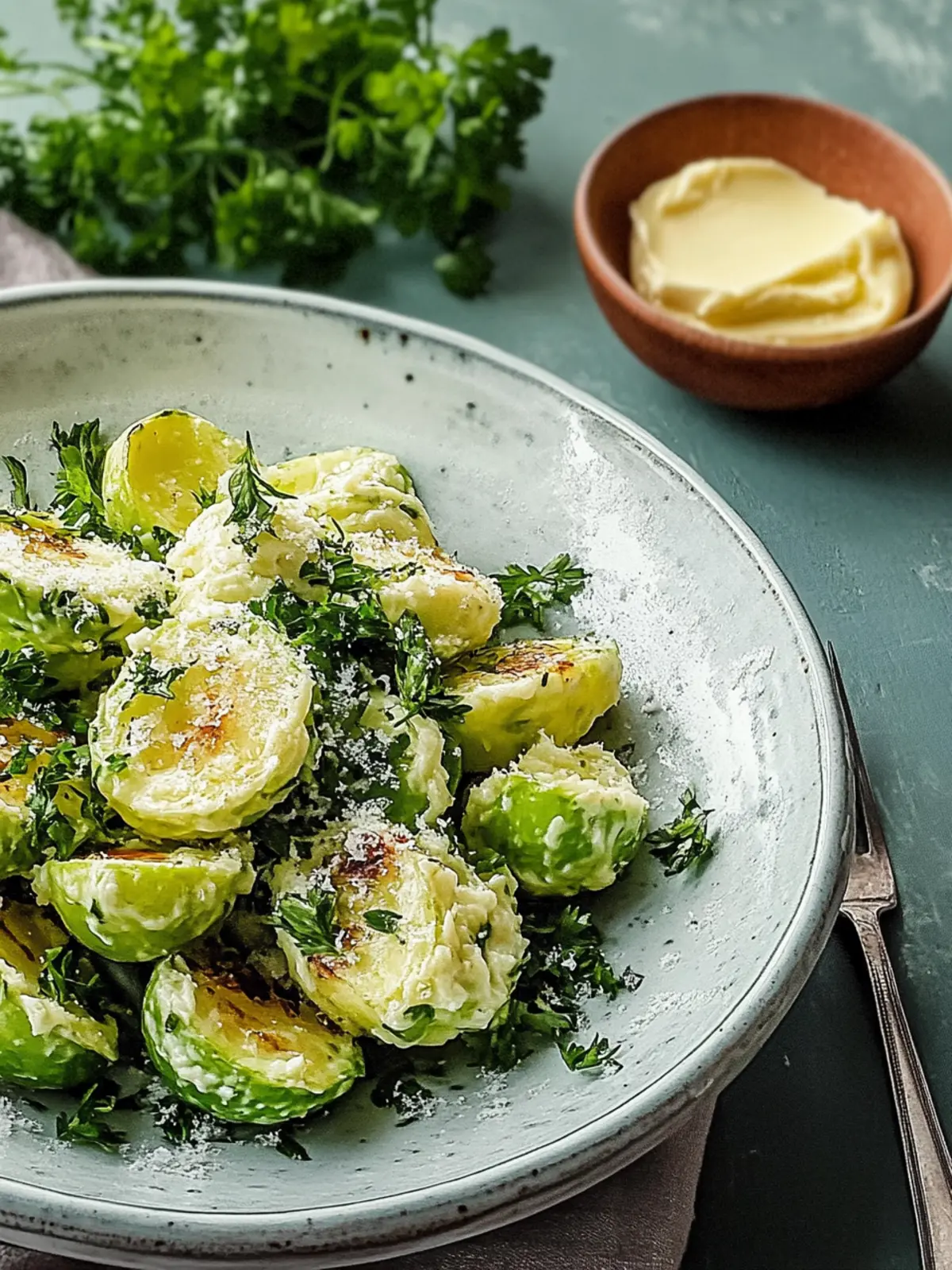 Gerösteter Knoblauchbutter-Rosenkohl – Ein unwiderstehlicher Genuss 4 Gerösteter Knoblauchbutter-Rosenkohl