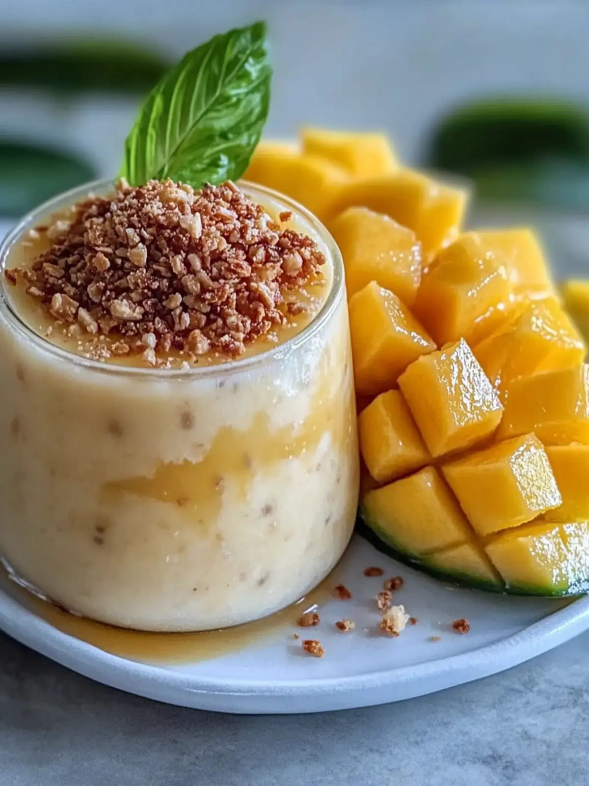 Einfache Thai-Klebereis mit Mango Rezept mit cremiger Kokosmilch perfekt für Sommerdesserts
