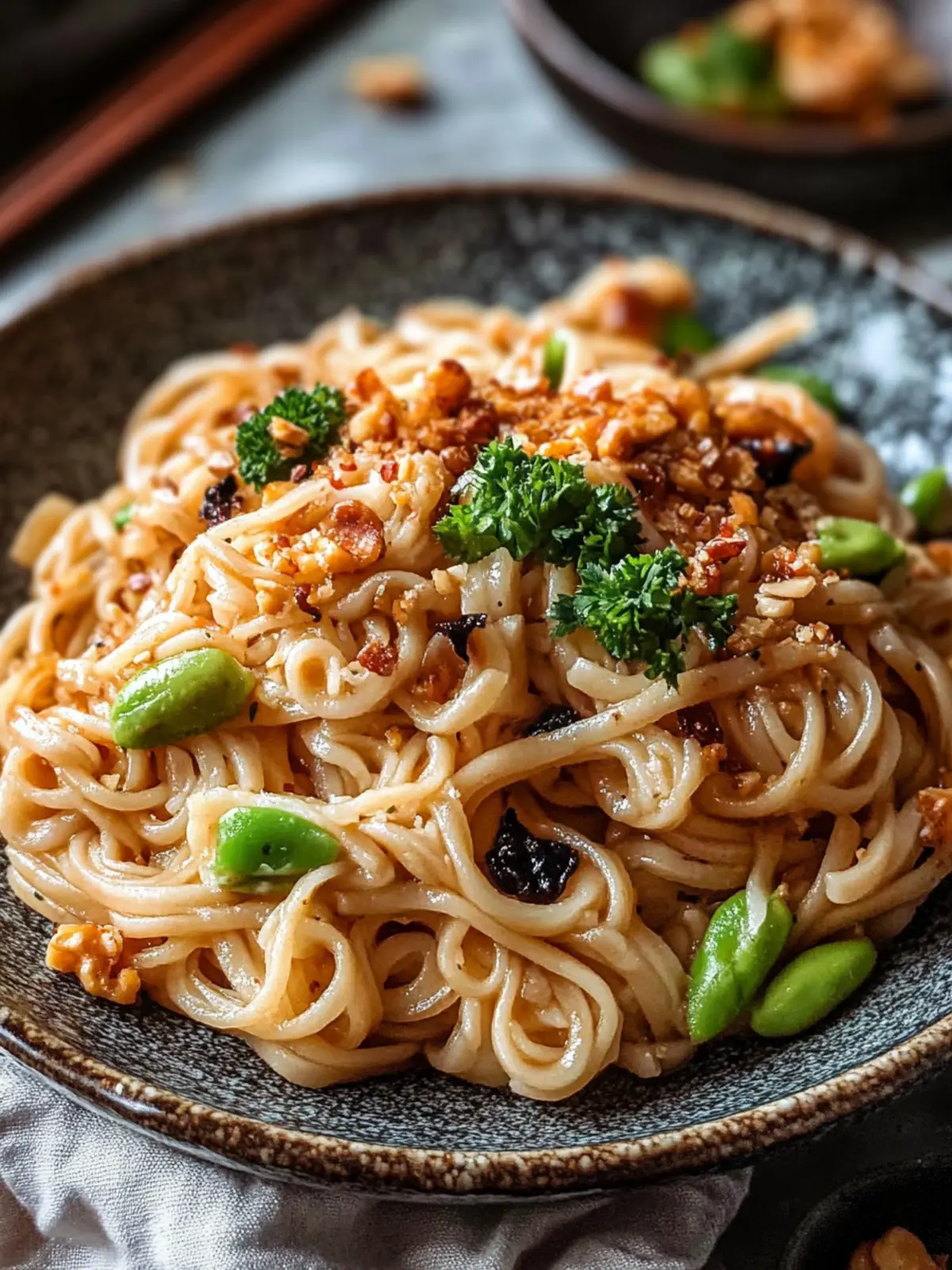 Schnelle asiatische Nudeln mit Erdnusssauce für jeden Tag 5 Schnelle asiatische Nudeln mit Erdnusssauce