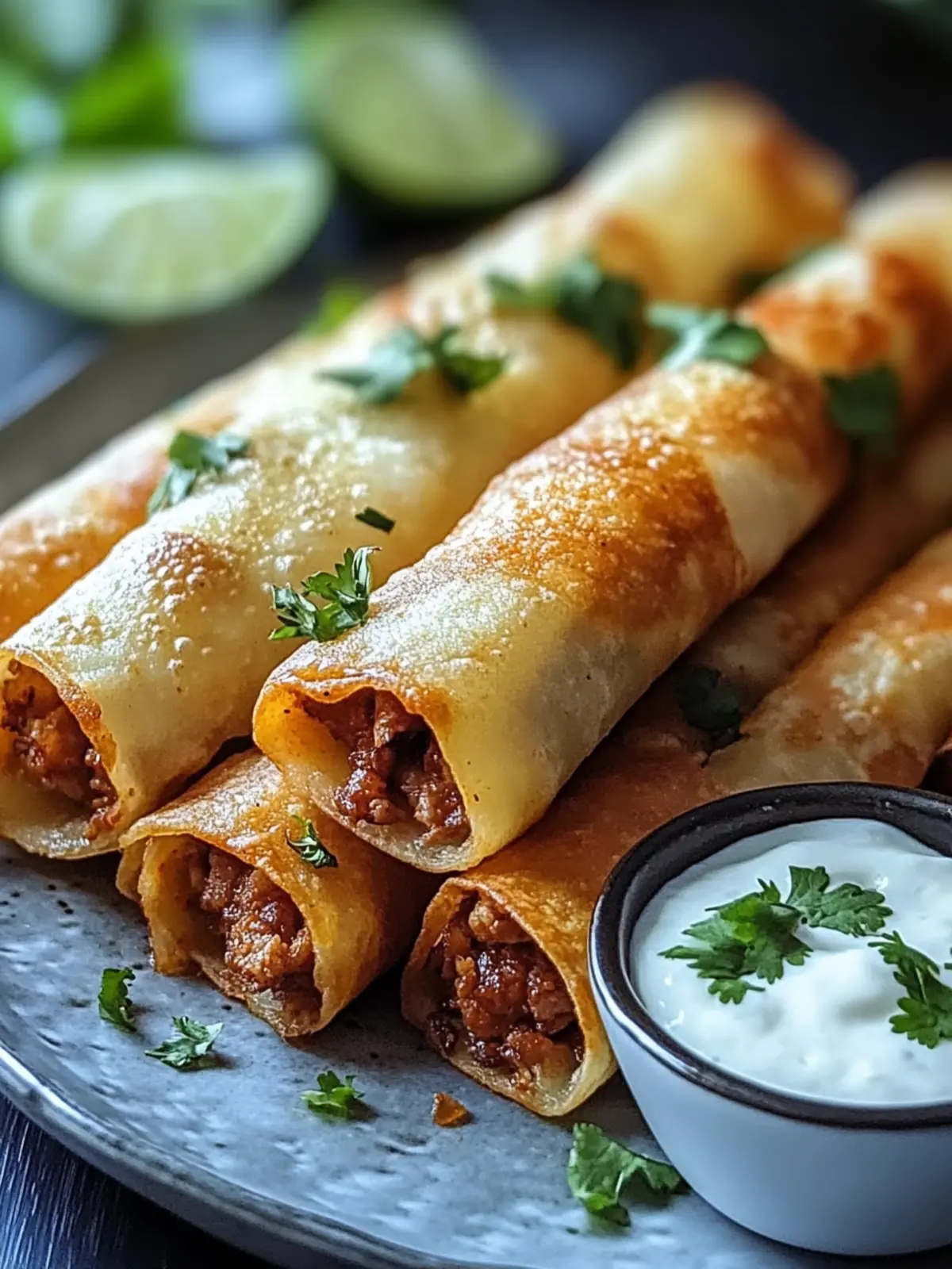 Rindfleisch-Taquitos: Einfach und Knusprig für den Snack-Hunger 4 Rindfleisch-Taquitos: Einfach und Knusprig genießen