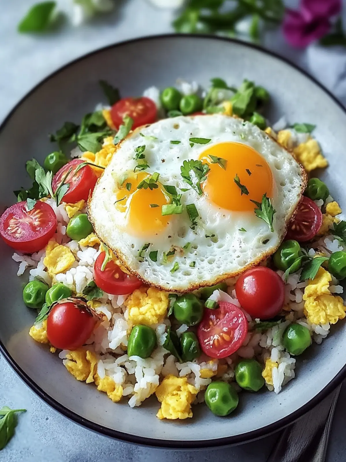 Bratreis mit Ei und Gemüse – Schnell und gesund genießen 4 Bratreis mit Ei und Gemüse