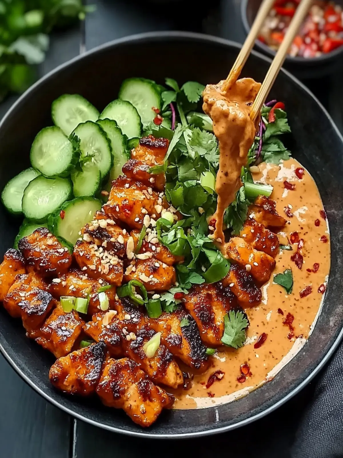 Crispy Satay Reis Salat – Frisch, gesund und voller Crunch 5 Crispy Satay Reis Salat