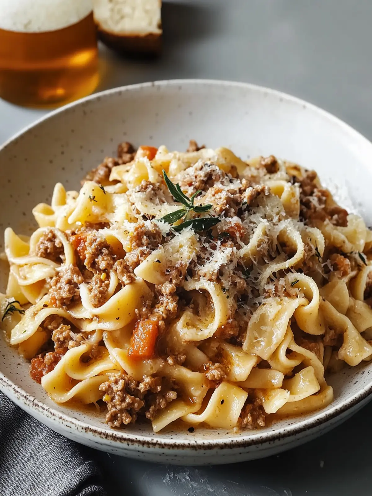 Weiße Bolognese: Cremige Pasta mit Herz und Genuss 4 Weiße Bolognese