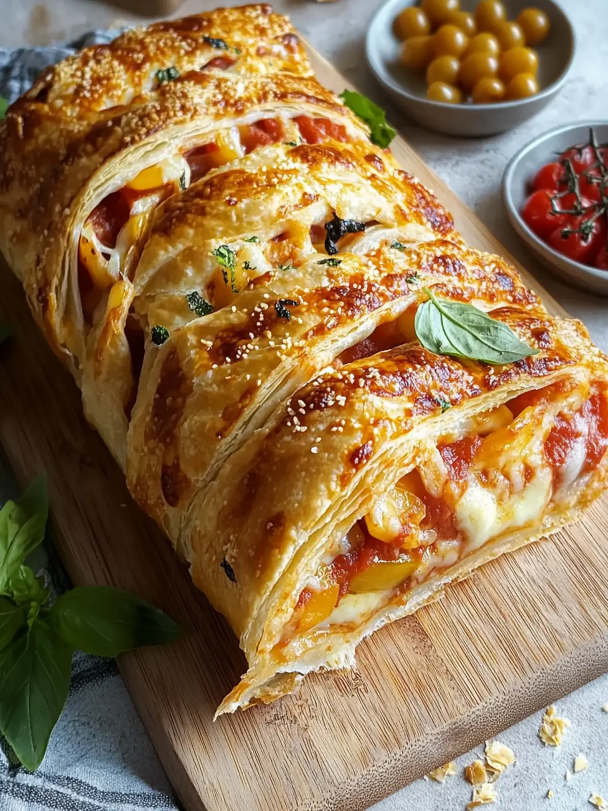Pizza-Strudel: Schnell und köstlich für jeden Snack-Liebhaber 2 Pizza-Strudel