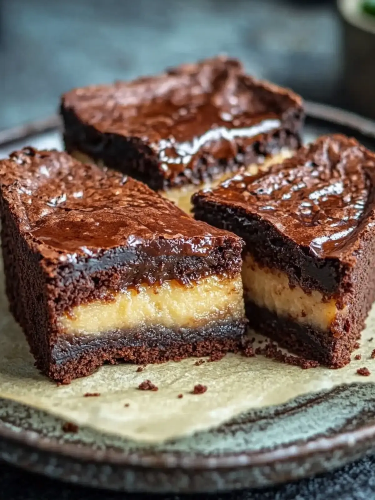 Karamell Brownie Käsekuchen – Ein süßer Traum aus Schichten 4 Karamell Brownie Käsekuchen