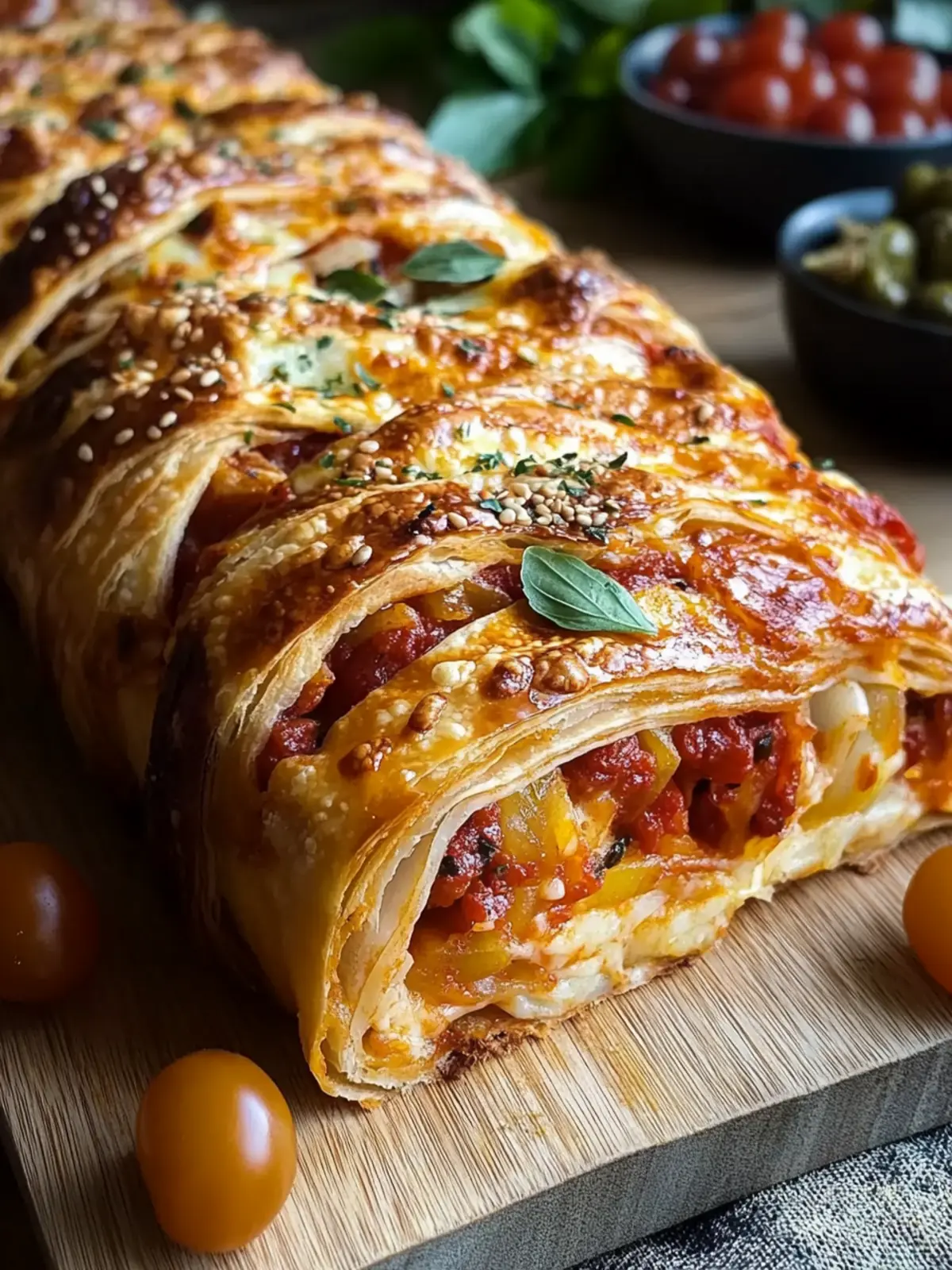 Pizza-Strudel