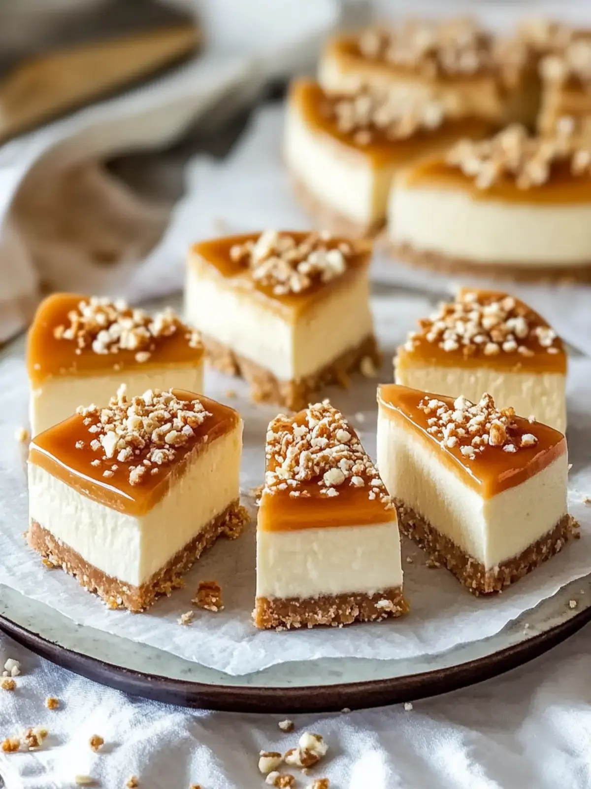 Keine Backen Karamell Käsekuchen Riegel - Einfacher Genuss für Alle 4 Keine Backen Karamell Käsekuchen Riegel