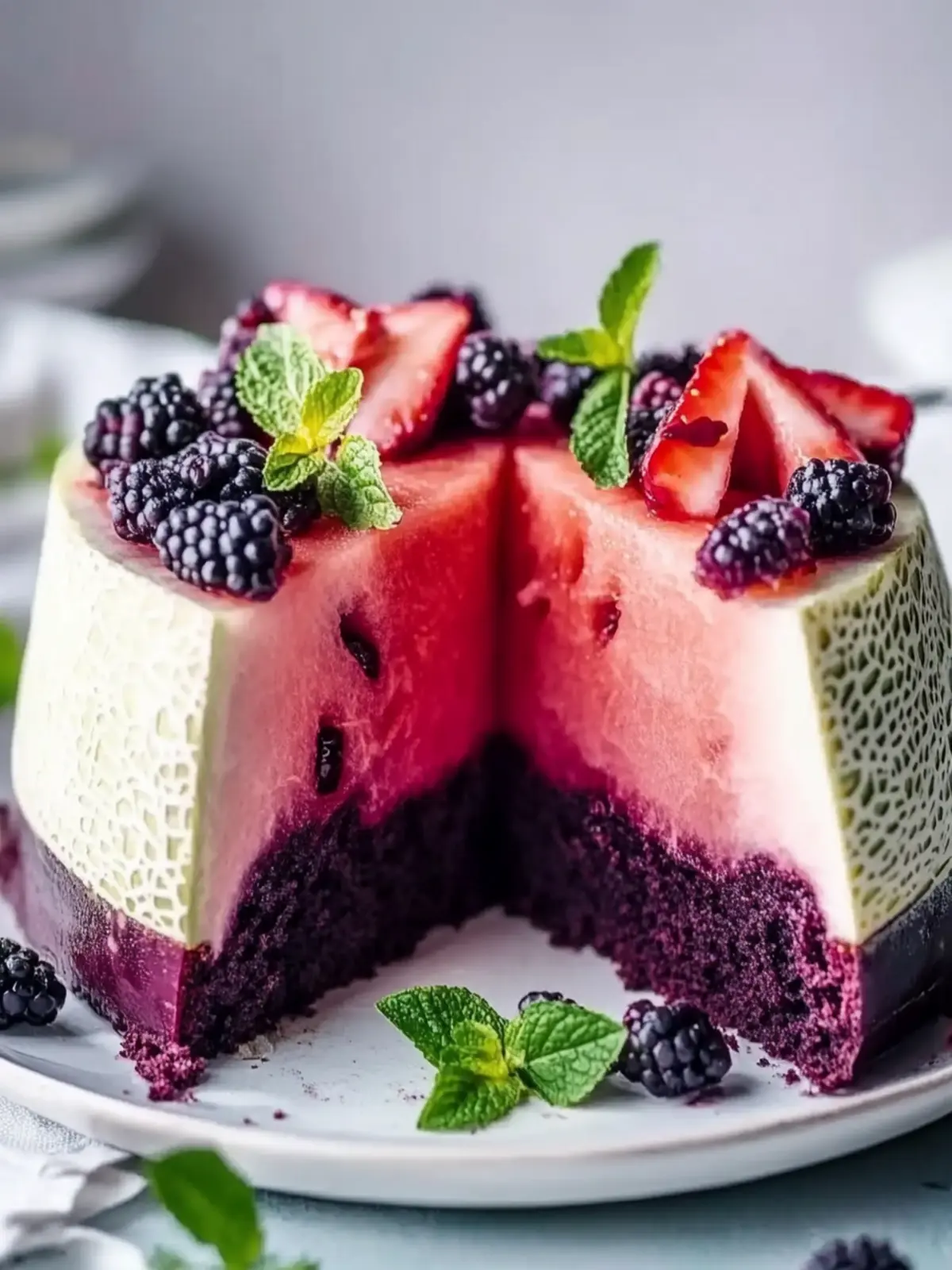 Schwarze Johannisbeer-Velvet-Torte