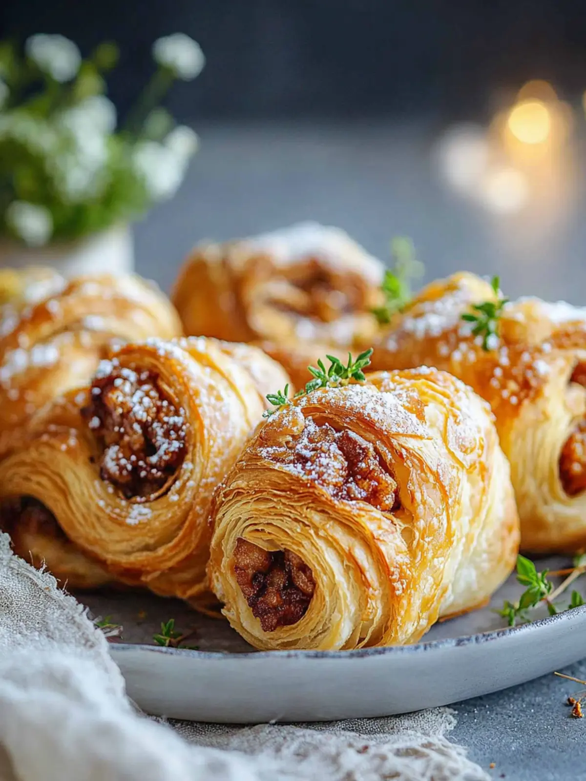 Goldene Blätterteig-Wurstrollen: Einfach und unwiderstehlich lecker 2 Goldene Blätterteig-Wurstrollen