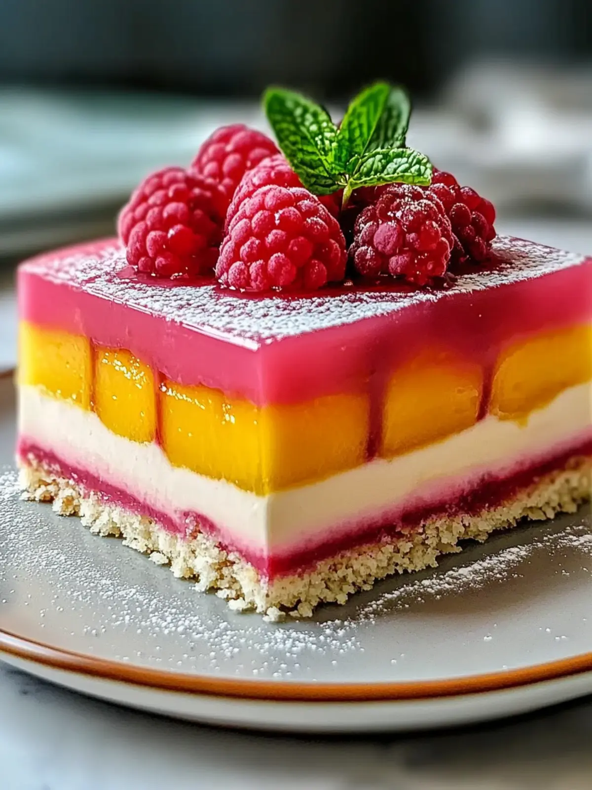 Himmlische Mango Himbeere Mousse Torte für jeden Anlass 3 Himmlische Mango Himbeere Mousse Torte