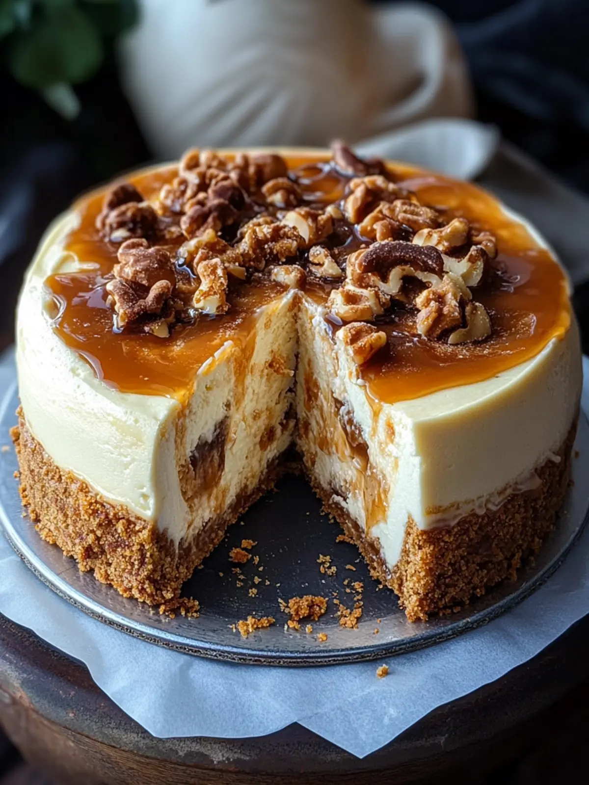 Keksteig-Käsekuchen mit gesalzenem Karamellwirbel, himmlisch lecker 3 Keksteig-Käsekuchen mit gesalzenem Karamellwirbel