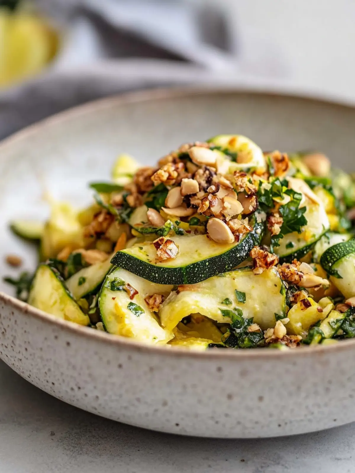 Karamellisierter Zitronen-Geriebene Zucchini- und Grünkohlsalat für jeden Anlass 4 Karamellisierter Zitronen-Geriebene Zucchini- und Grünkohlsalat