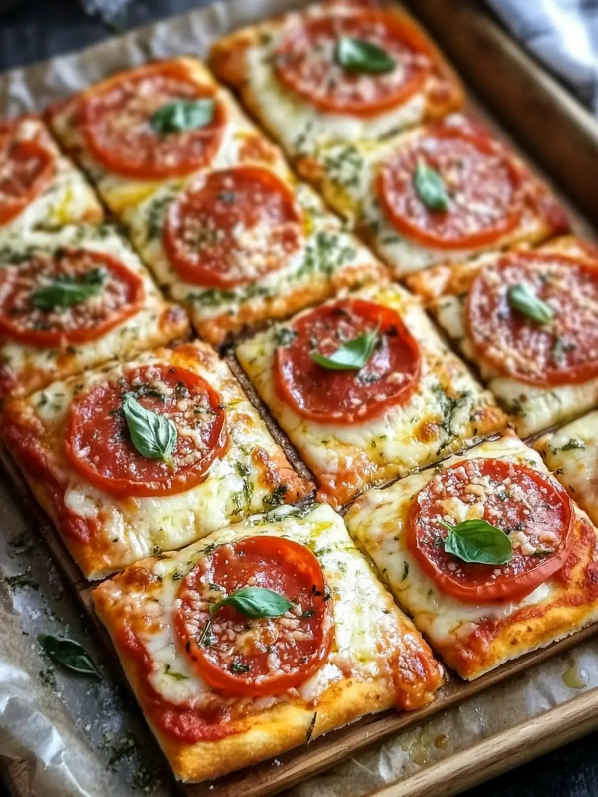 Blätterteig Pizza Quadrate: Festlicher Genuss für jeden Anlass 5 Blätterteig Pizza Quadrate