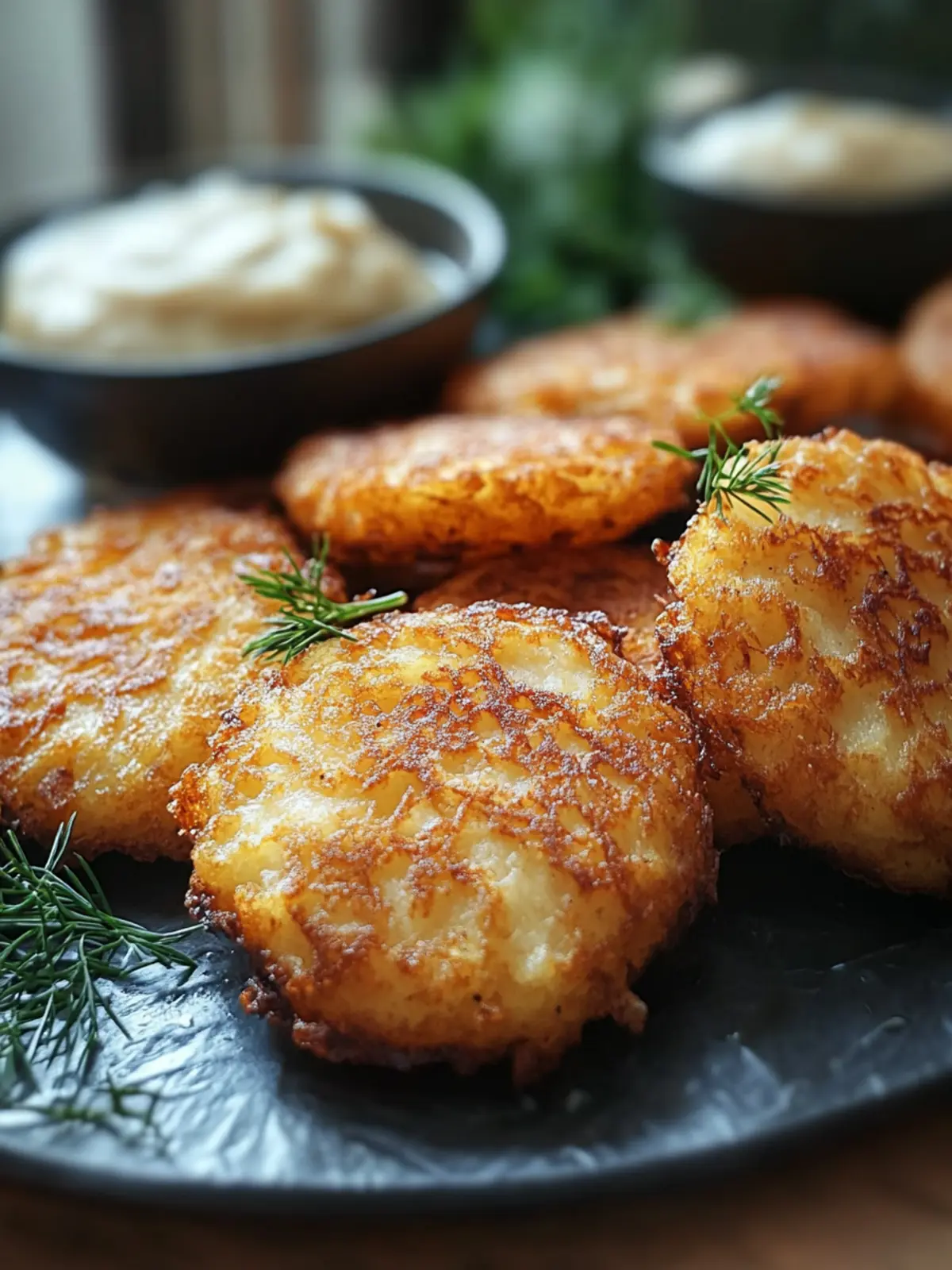 Leckere Kartoffelpuffer ohne Öl aus der Heißluftfritteuse 3 Kartoffelpuffer ohne Öl aus der Heißluftfritteuse