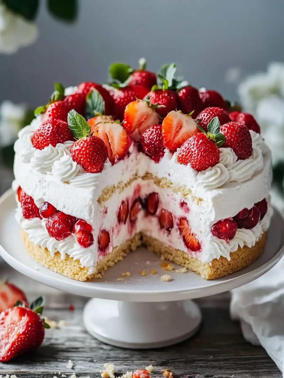 Luftige Erdbeercremetorte: Der perfekte Genuss für Feiern 2 Erdbeercremetorte