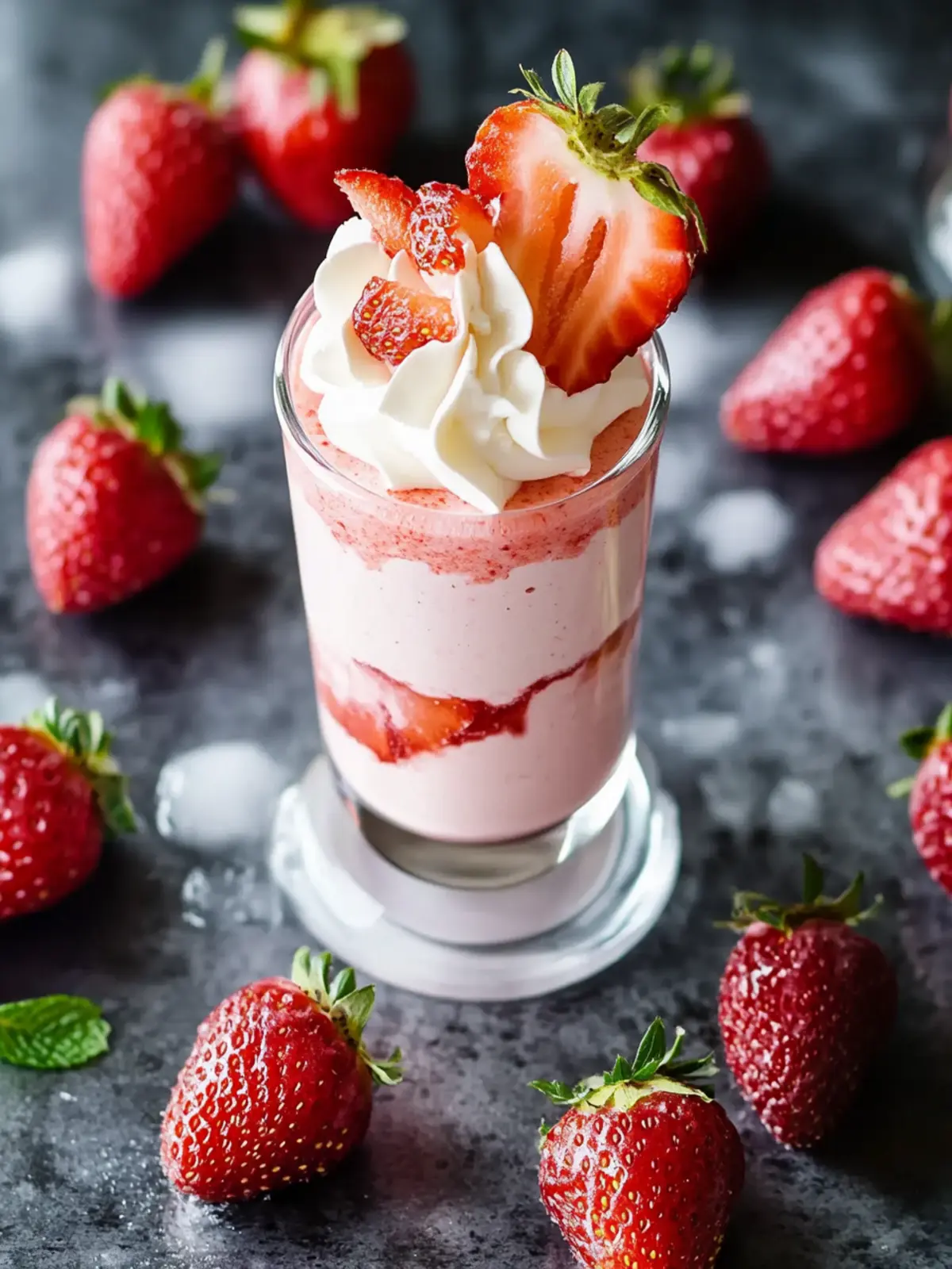 Erdbeermousse: Leichte Freude mit nur 3 Zutaten! 4 Erdbeermousse