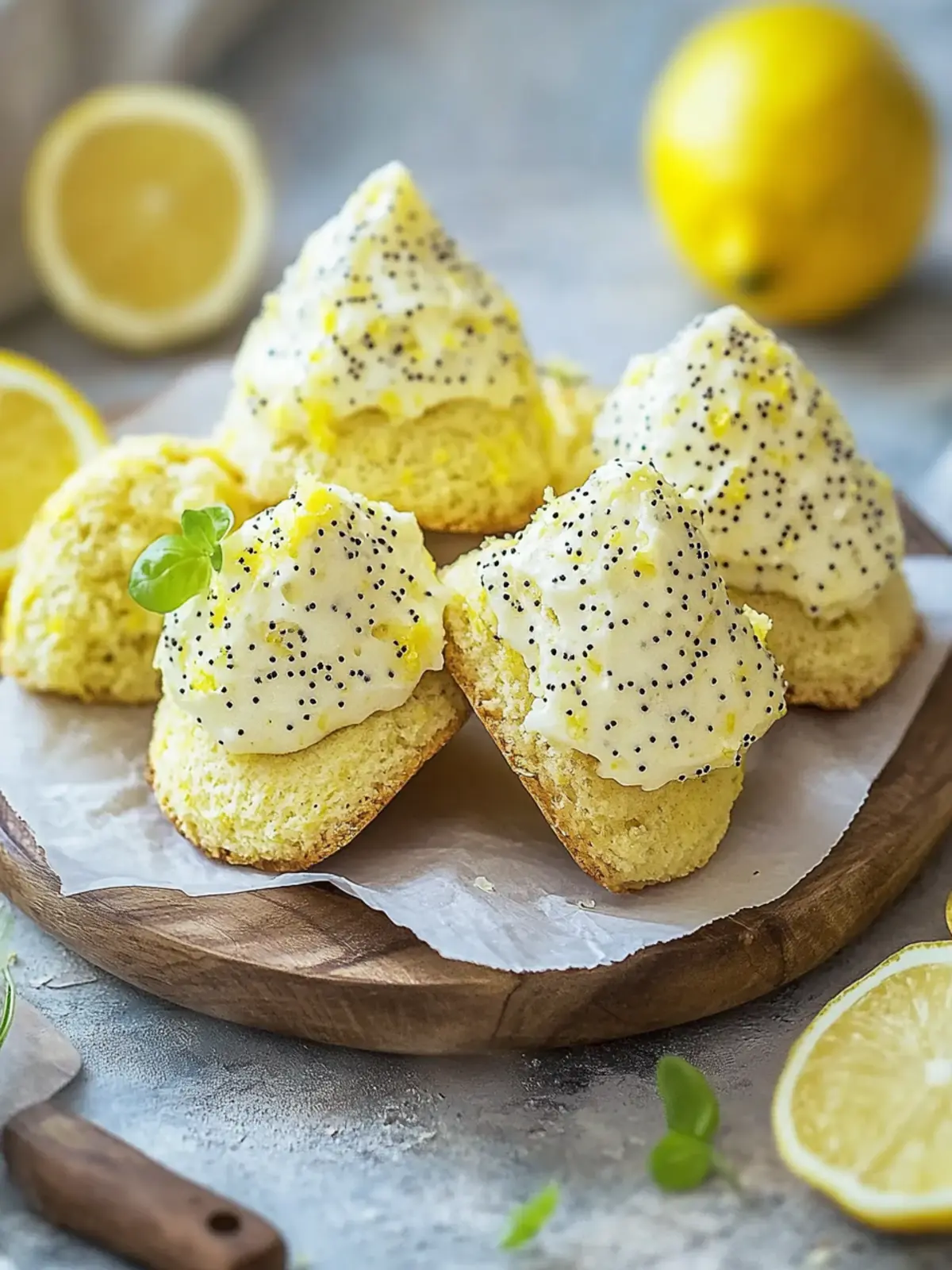 Zitronen-Mohn-Scones – Himmlisch saftig und einfach lecker 4 Zitronen-Mohn-Scones