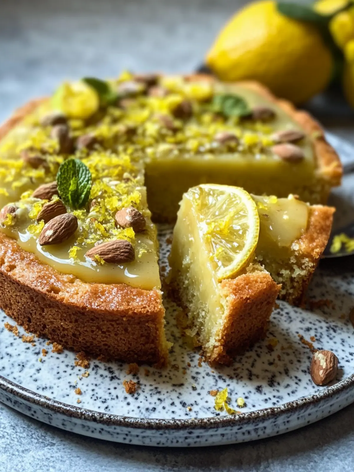 Glutenfreier Pistazienkuchen mit Zitrone und Mandeln Genuss 2 Pistazienkuchen mit Zitrone und Mandeln