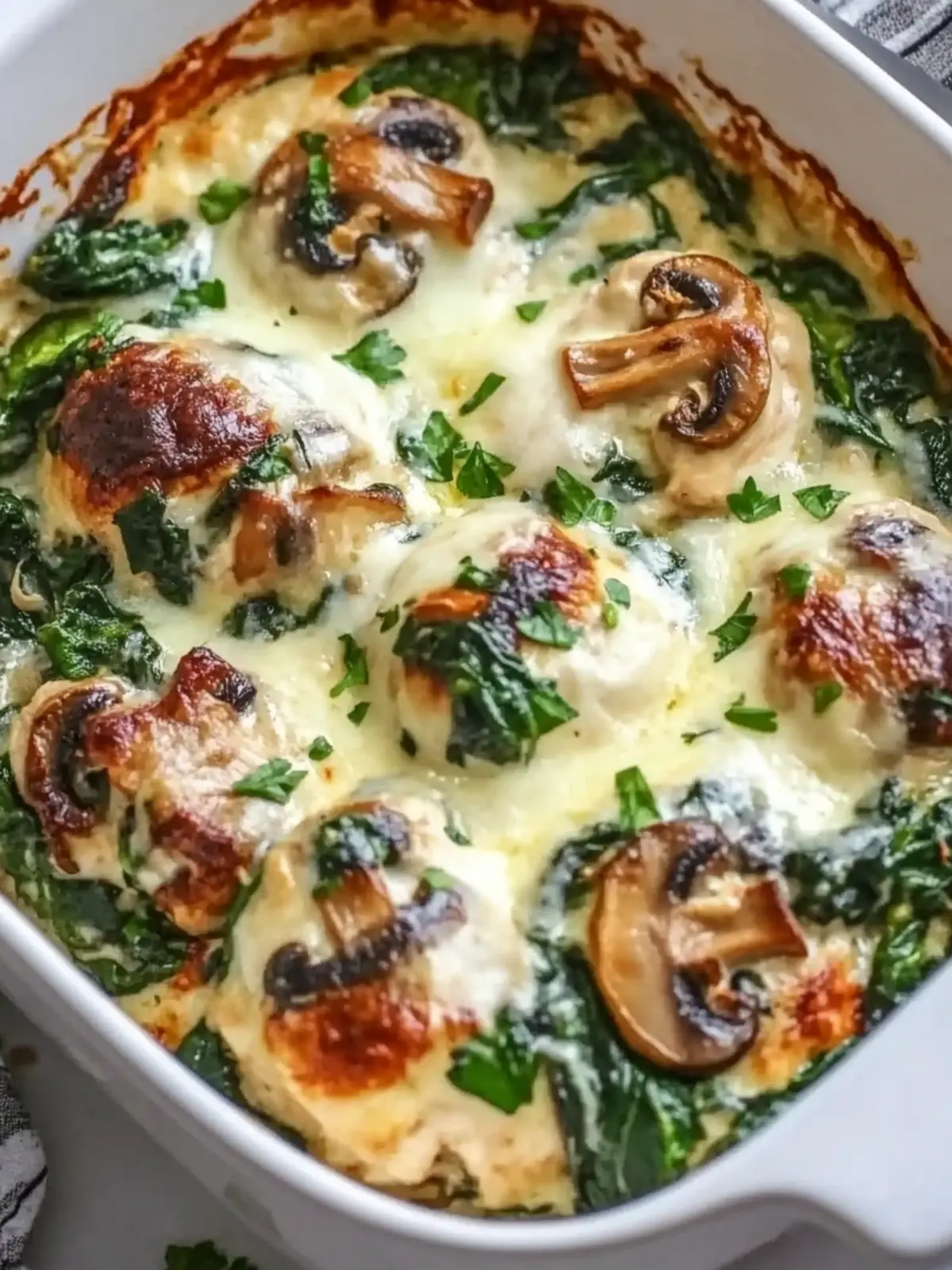 Delicious Low Carb Hähnchen Spinat Pilz Auflauf für Genuss ohne Reue 4 Delicious Low Carb Chicken Spinach Mushroom Casserole