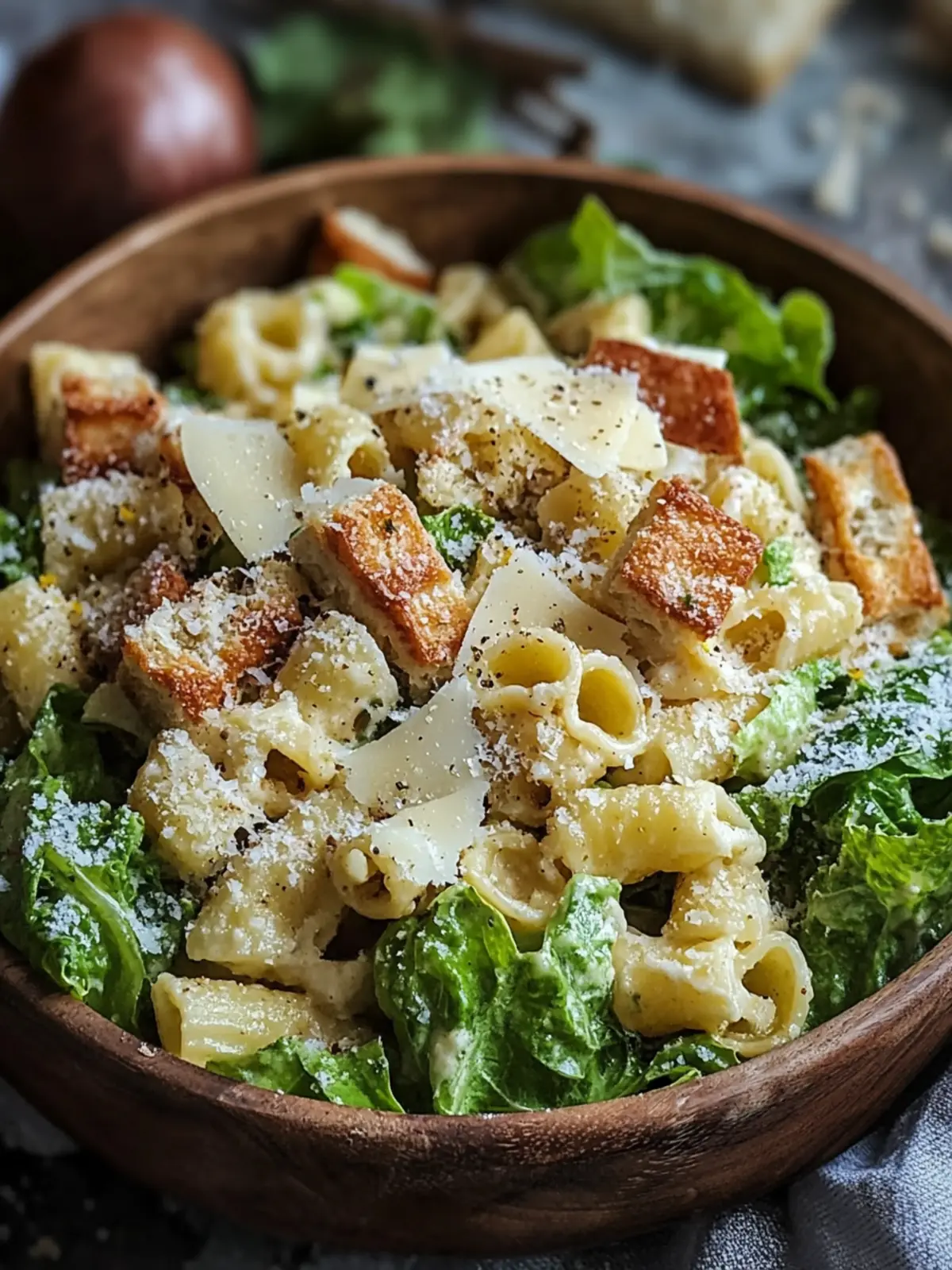 Caesar-Pasta-Salat