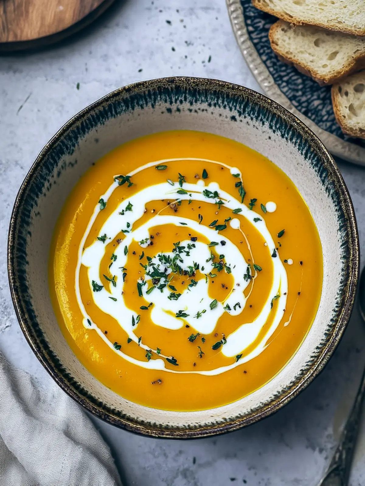 Butternut-Kürbis-Möhren-Suppe: Cremiger Genuss für kalte Tage 4 Butternut-Kürbis-Möhren-Suppe
