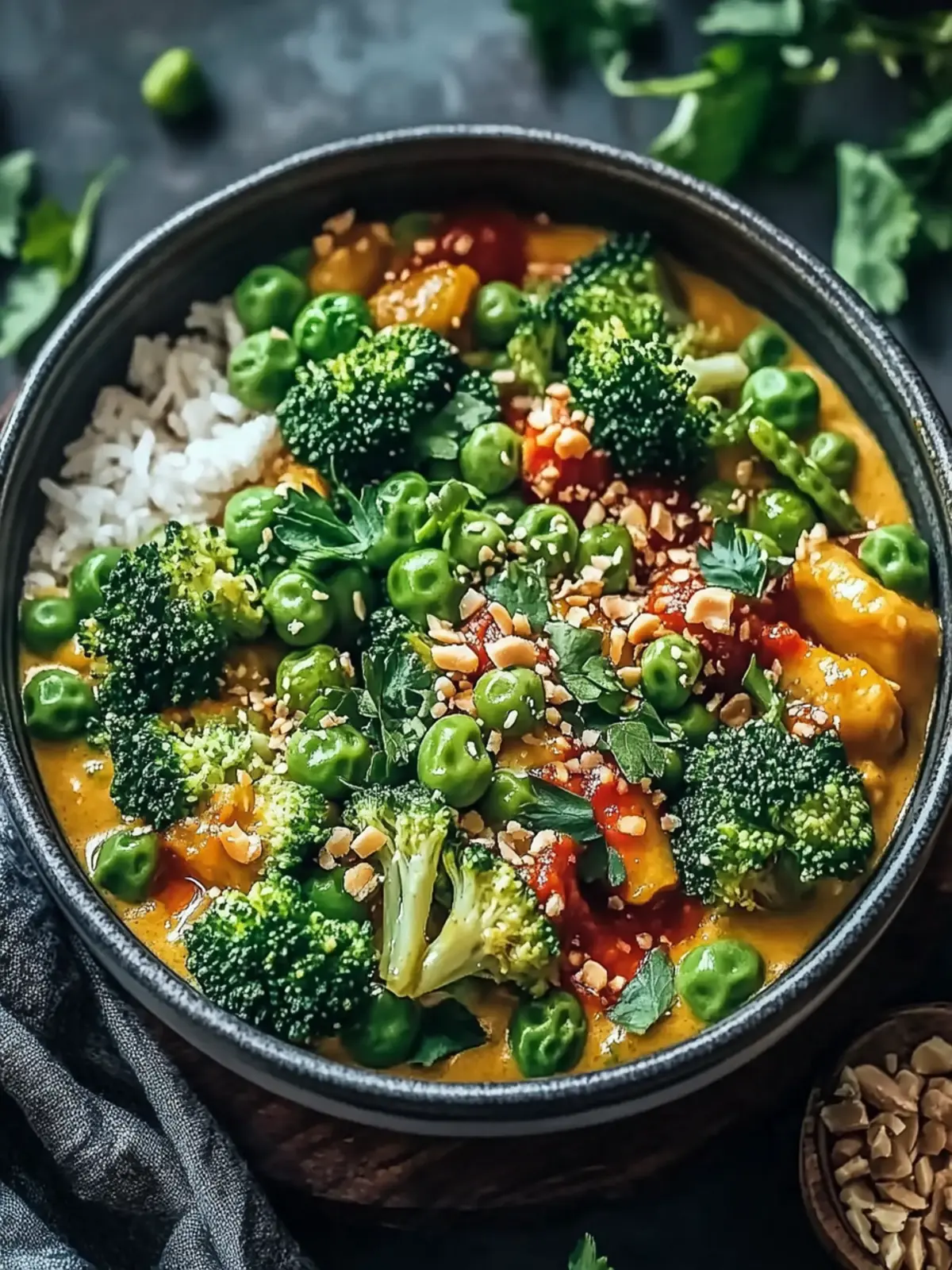 Veganes Brokkoli-Gemüse-Pfannengericht mit Erdnusssauce lieben! 3 Veganes Brokkoli-Gemüse-Pfannengericht mit Erdnusssauce