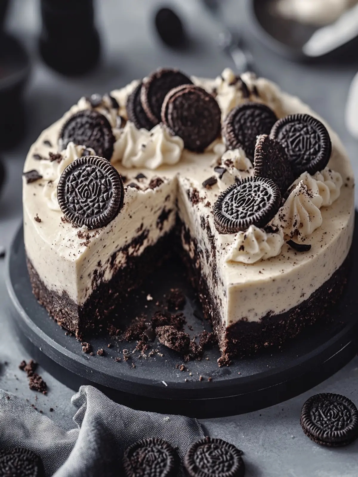 No-Bake Oreo Käsekuchen: Das köstliche Dessert ohne Backen 4 No-Bake Oreo Käsekuchen