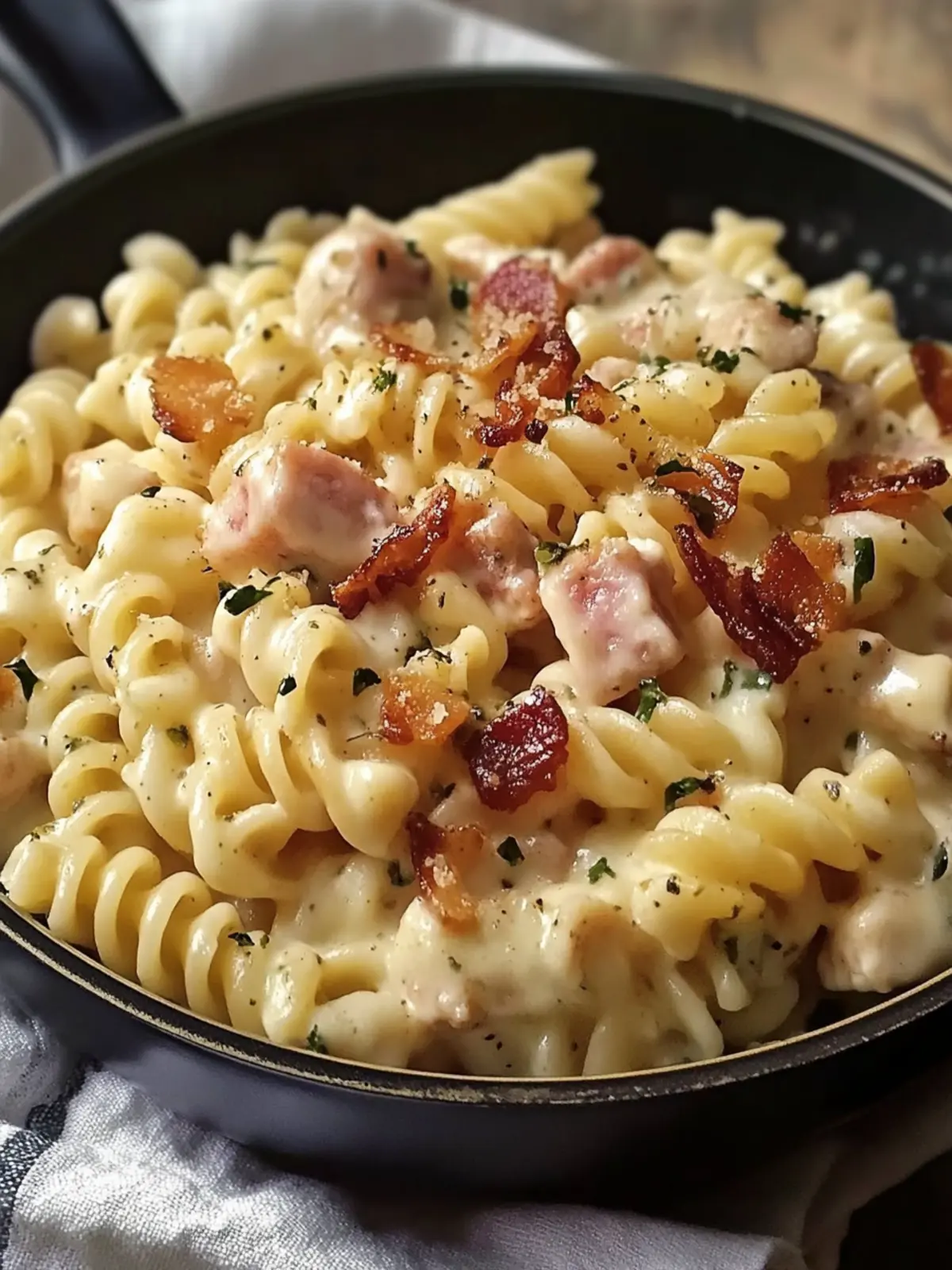 Hühnchen Speck Ranch Pasta: Cremig, schnell und unwiderstehlich 5 Hühnchen Speck Ranch Pasta