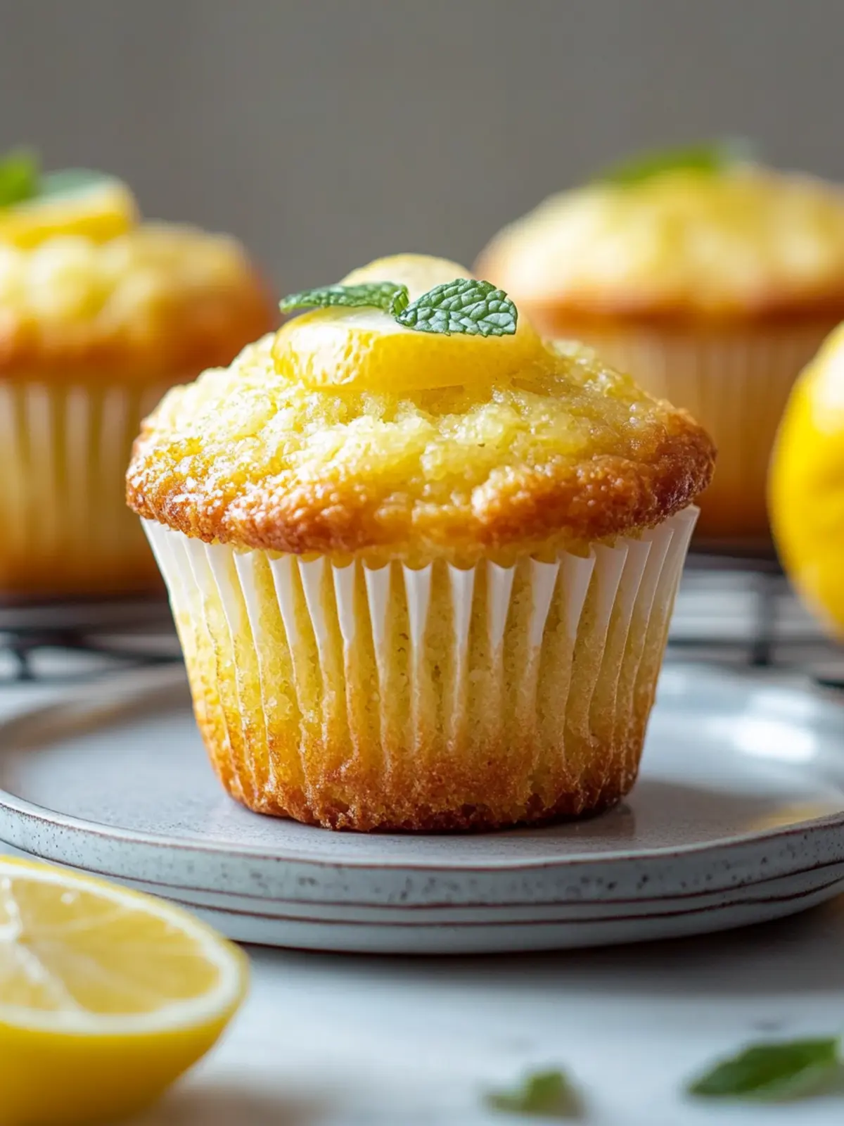 Keto Zitrone Muffins mit köstlichem Glanz – Kalorienfrei Schlemmen 4 Keto Zitrone Muffins