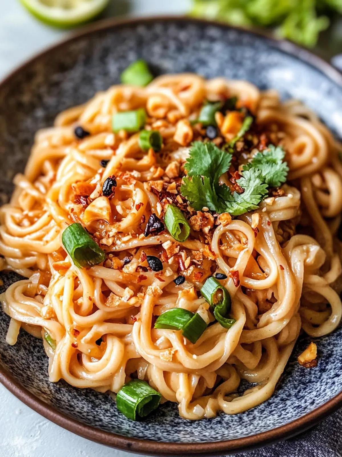 Schnelle asiatische Nudeln mit Erdnusssauce für jeden Tag 3 Schnelle asiatische Nudeln mit Erdnusssauce