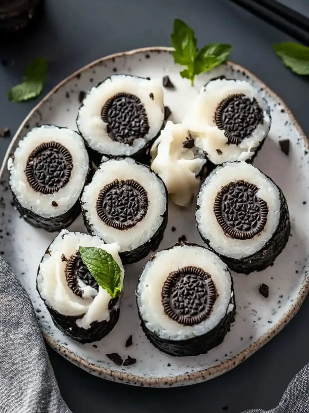Oreo Sushi Rollen: Süße Leckerei für kreative Naschkatzen 2 Oreo Sushi Rollen