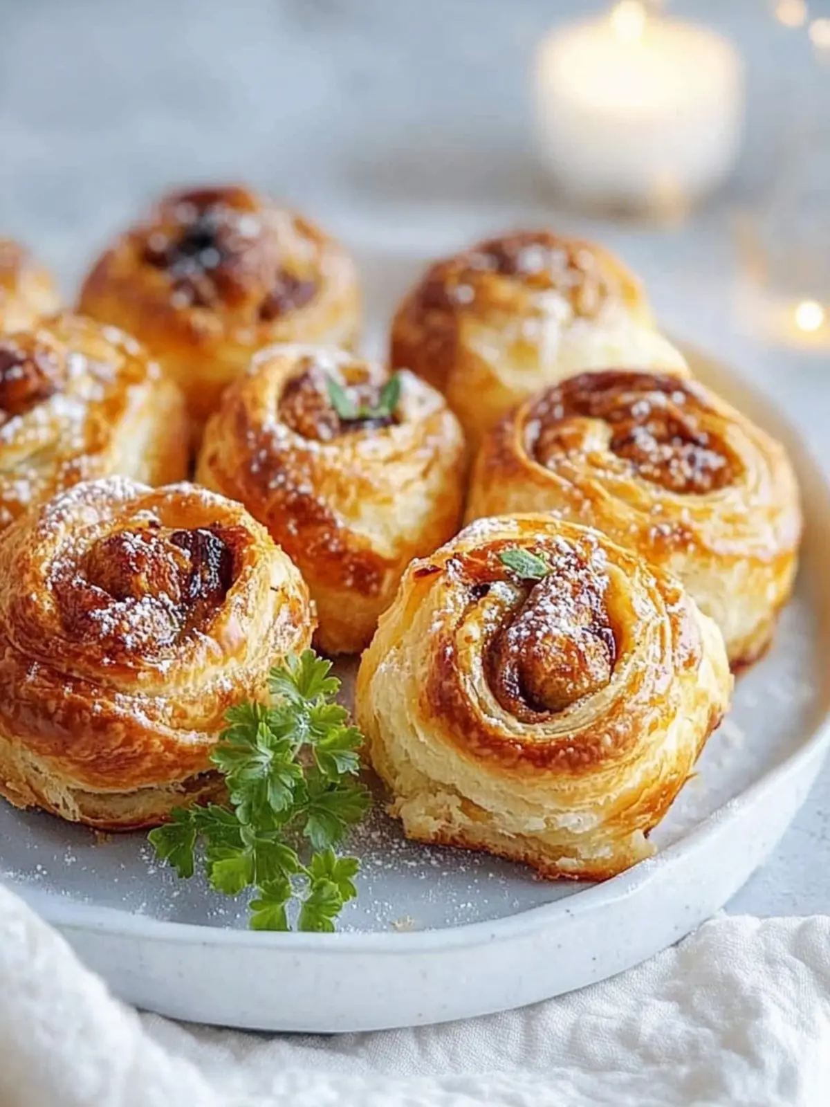 Goldene Blätterteig-Wurstrollen: Einfach und unwiderstehlich lecker 4 Goldene Blätterteig-Wurstrollen