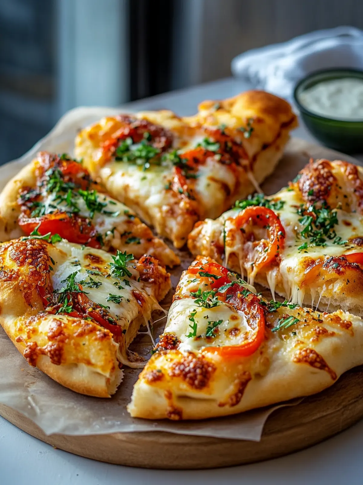 Crispy Luftfritteuse Pizza Käse Brot Twists für den Snack-Hunger 4 Crispy Luftfritteuse Pizza Käse Brot Twists