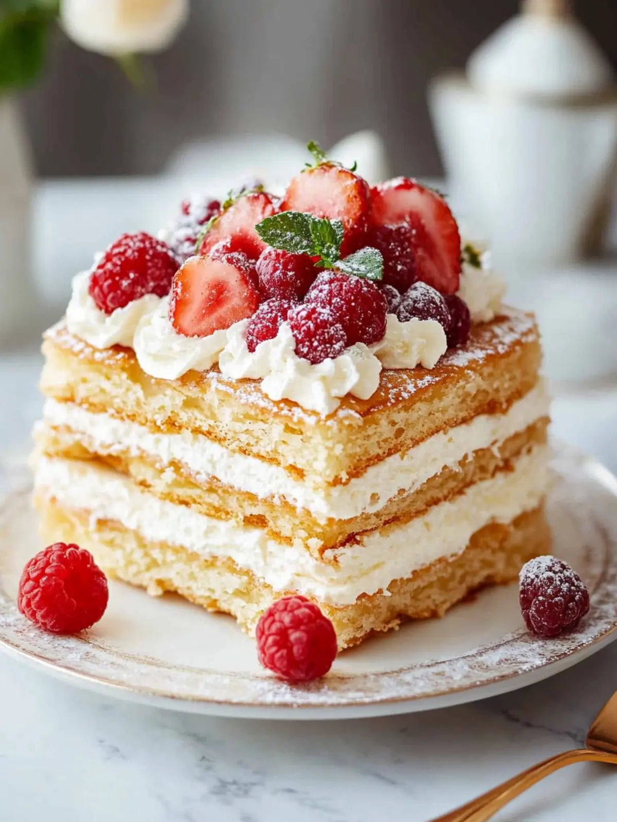 Einfache Napoleon Torte Schichten mit cremigem Genuss entdecken 2 Einfache Napoleon Torte Schichten