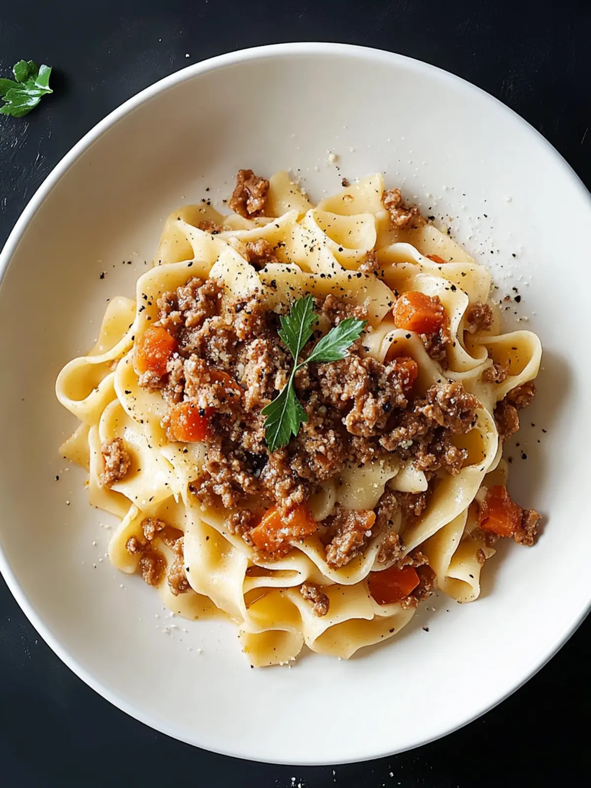 Weiße Bolognese: Cremige Pasta mit Herz und Genuss 2 Weiße Bolognese