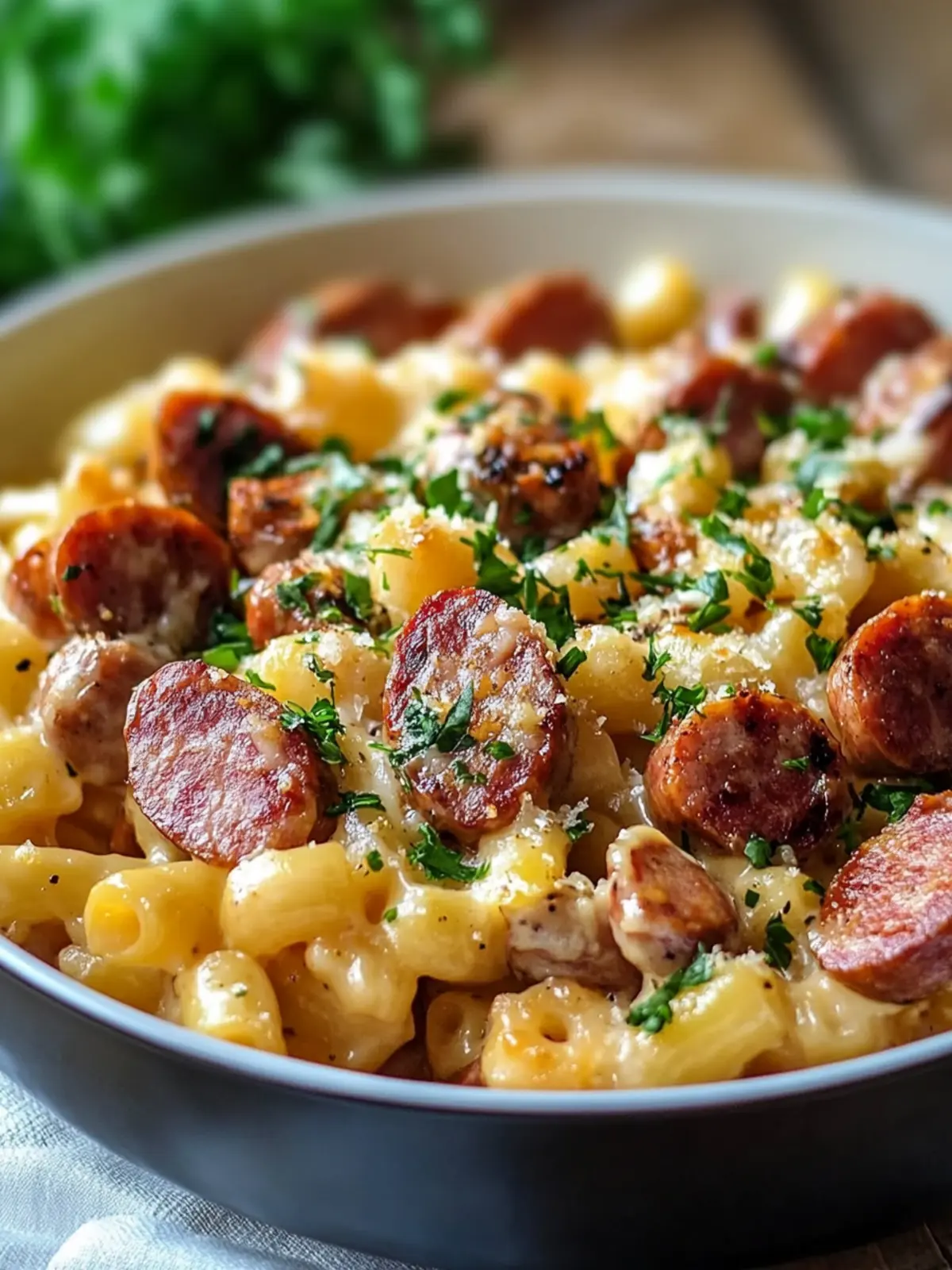 Einfache One Pot Rindfleisch Kielbasa Mac und Käse Liebe 3 Einfache One Pot Rindfleisch Kielbasa Mac und Käse Abendessen