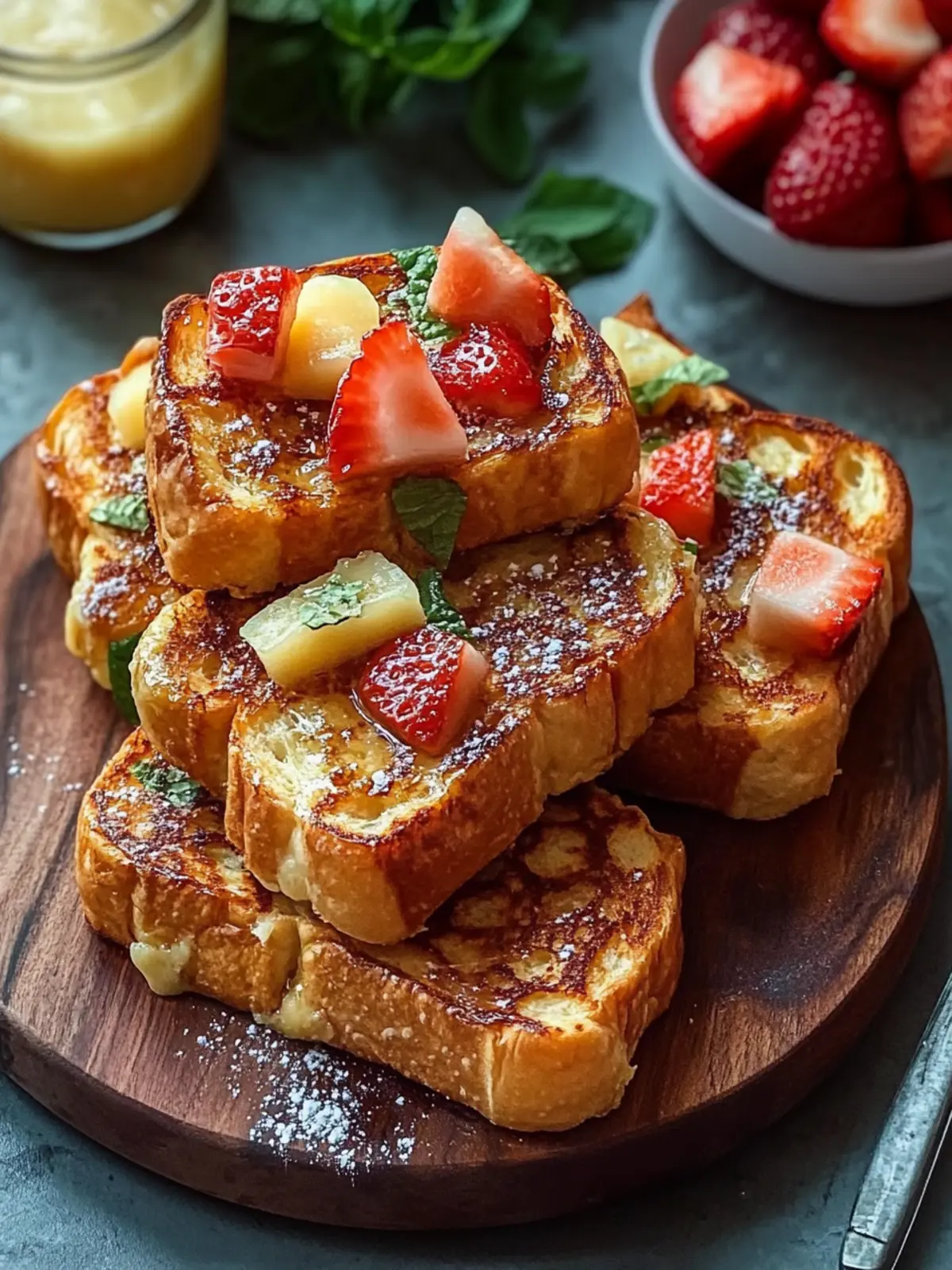 Hawaiian Brötchen Französisch Toast