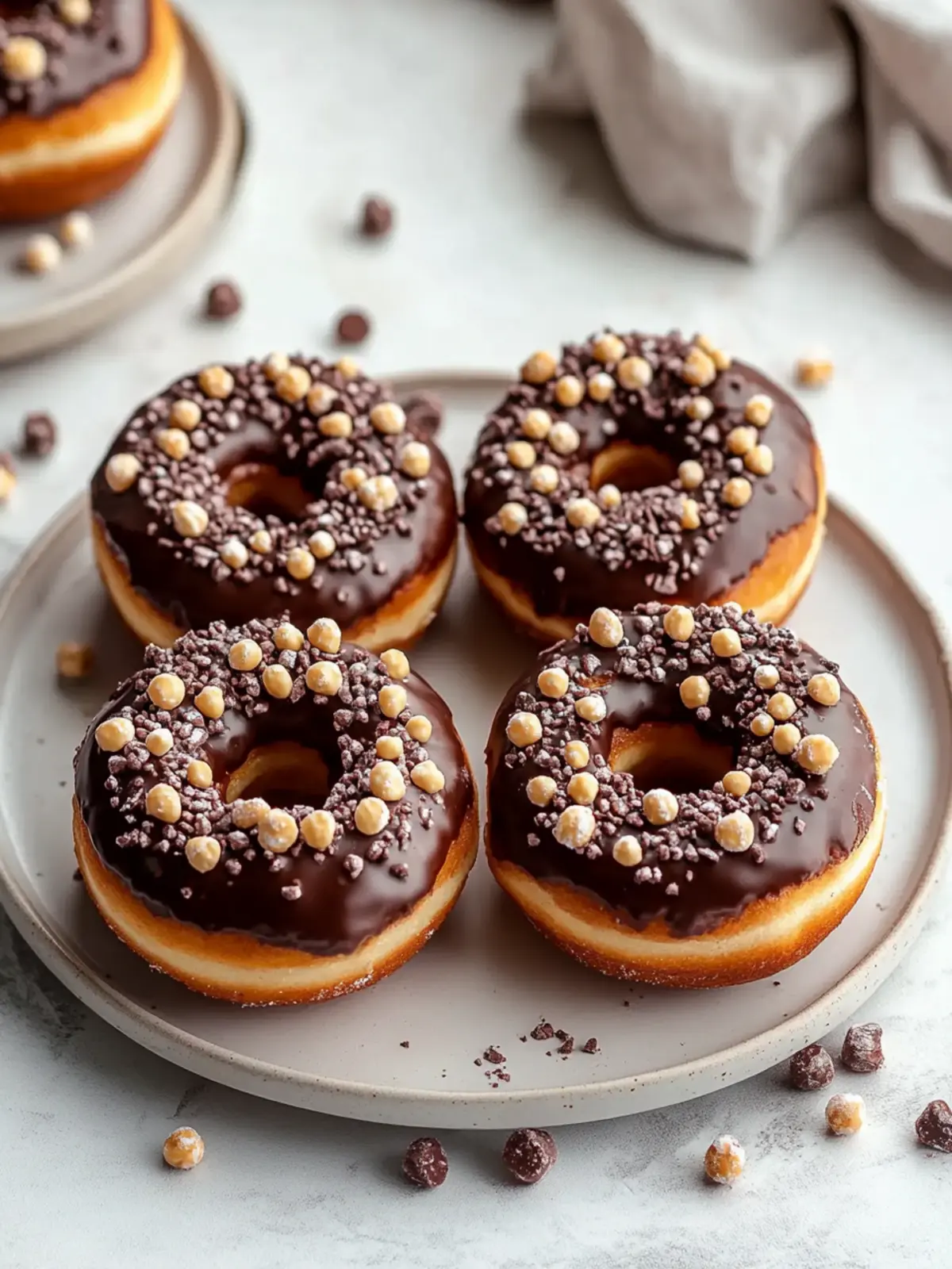 Ferrero Rocher inspirierte Donuts: Süße Versuchung zu Hause 4 Ferrero Rocher inspirierte Donuts